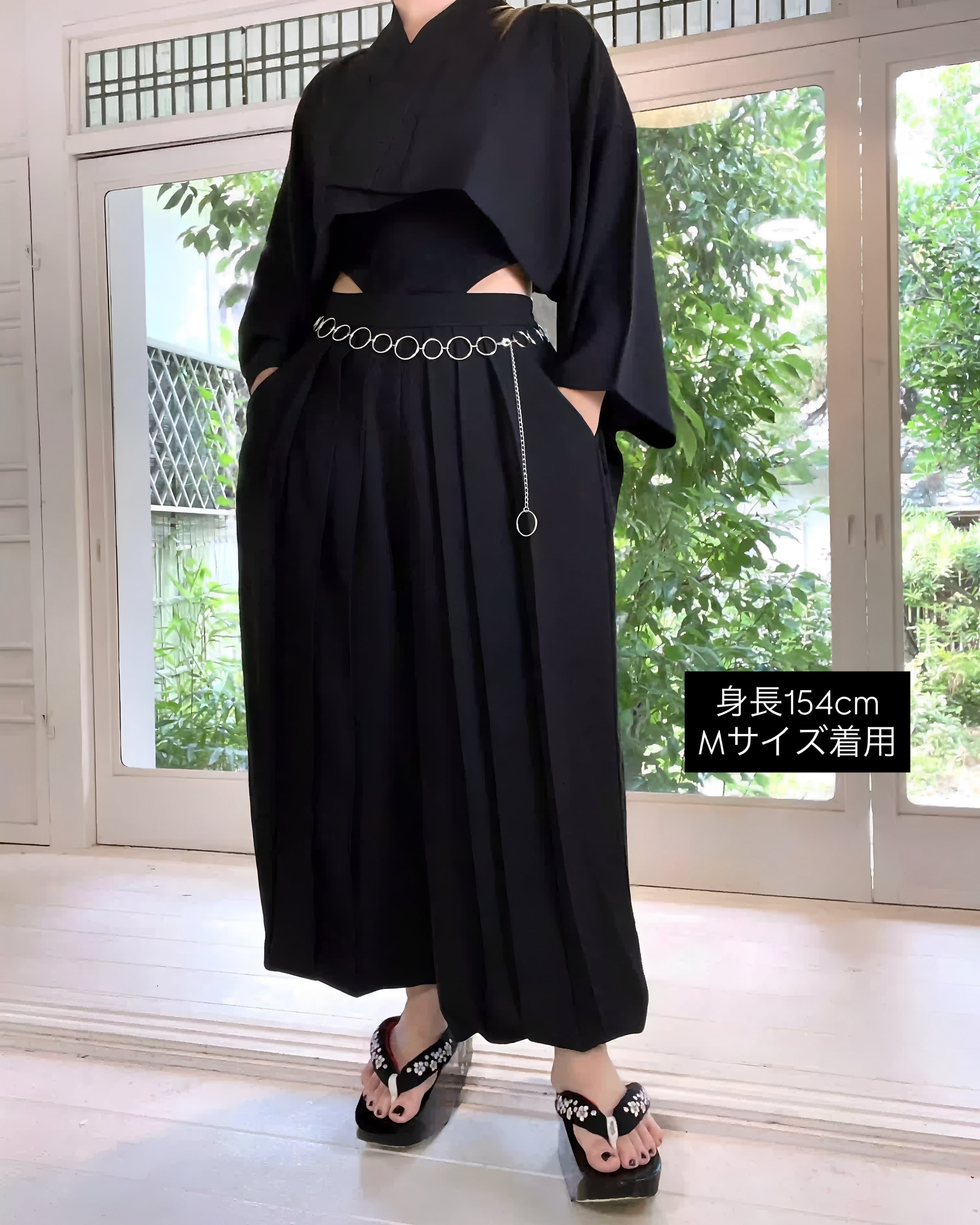 夏の袴パンツ ブラック | MISAMARU