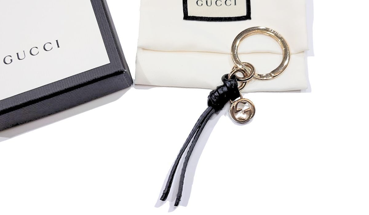 GUCCI グッチ キーホルダー キーリング チャーム インターロッキングG