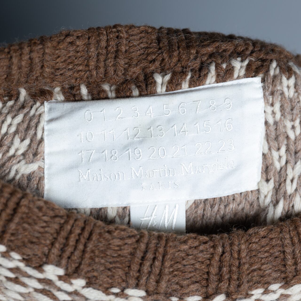 Maison margiela×H&M】アルパカウールパターンニット SBN230105