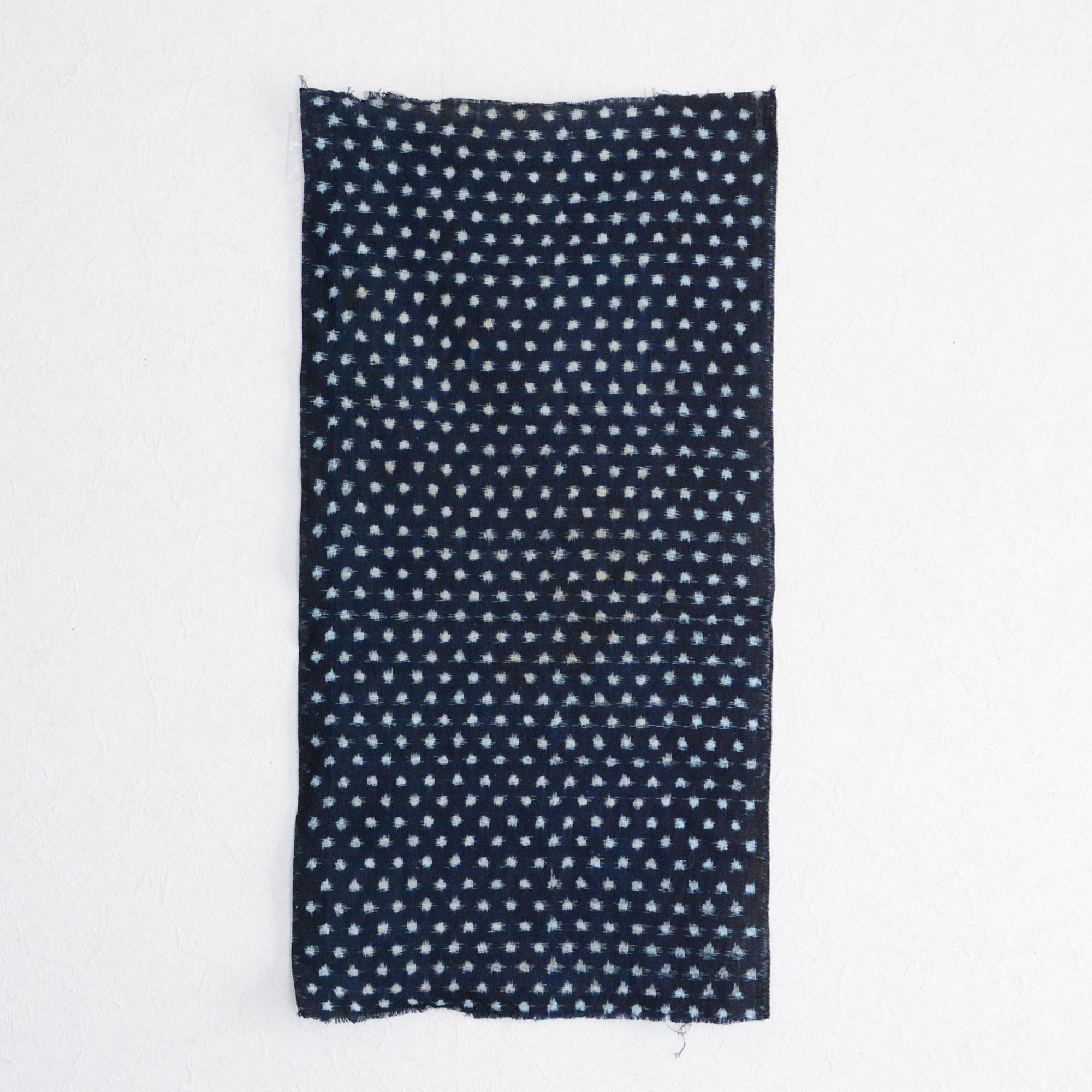 古布 藍染 木綿 絣 雪ん子 あられ はぎれ ジャパンヴィンテージ