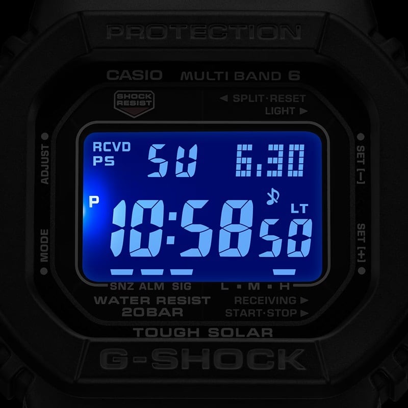 カシオ G-SHOCK GW-M5610U-1BJF デジタル ソーラー電波 オールブラック