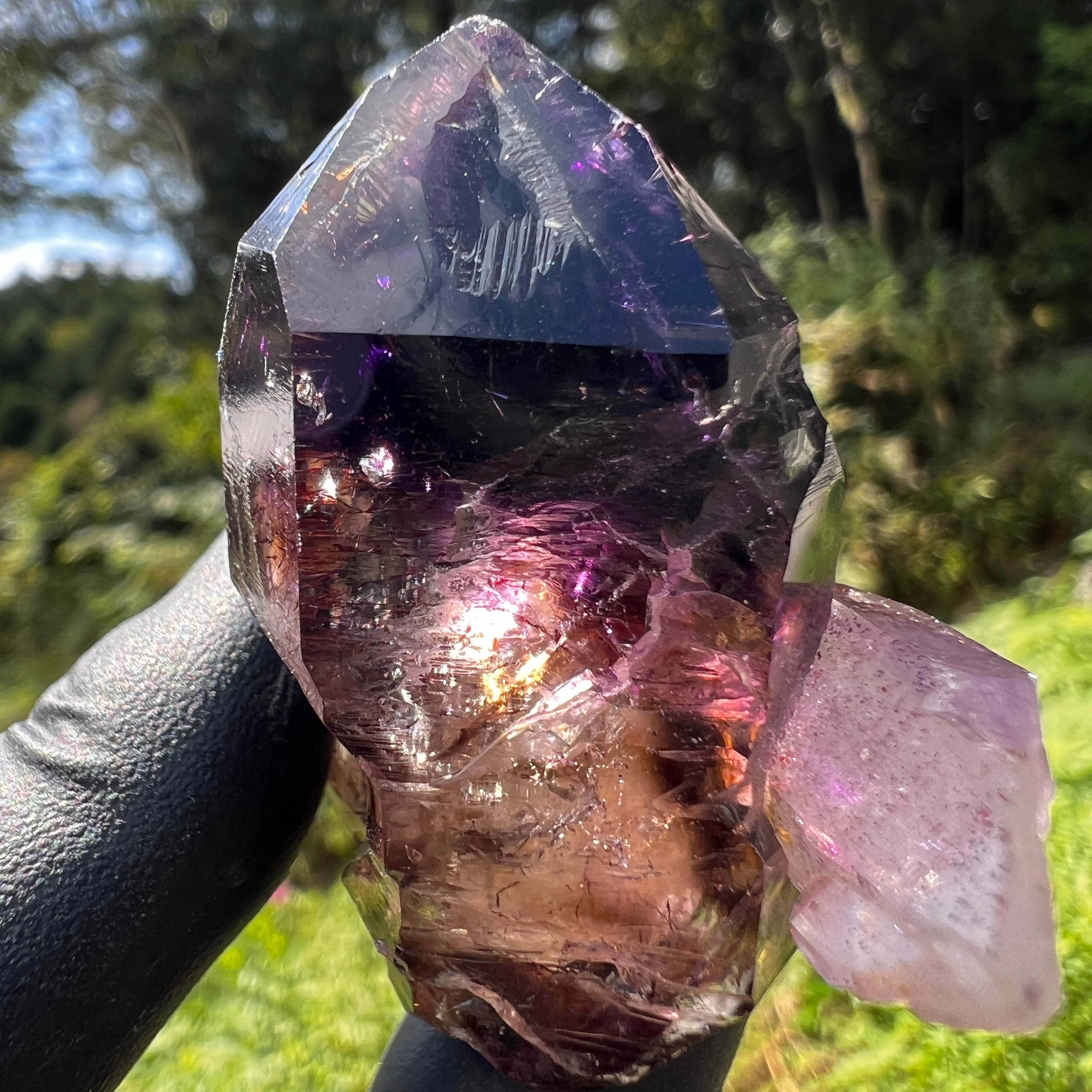 水入り ブルーフレーム セプター シャンガンアメジスト ジンバブエ