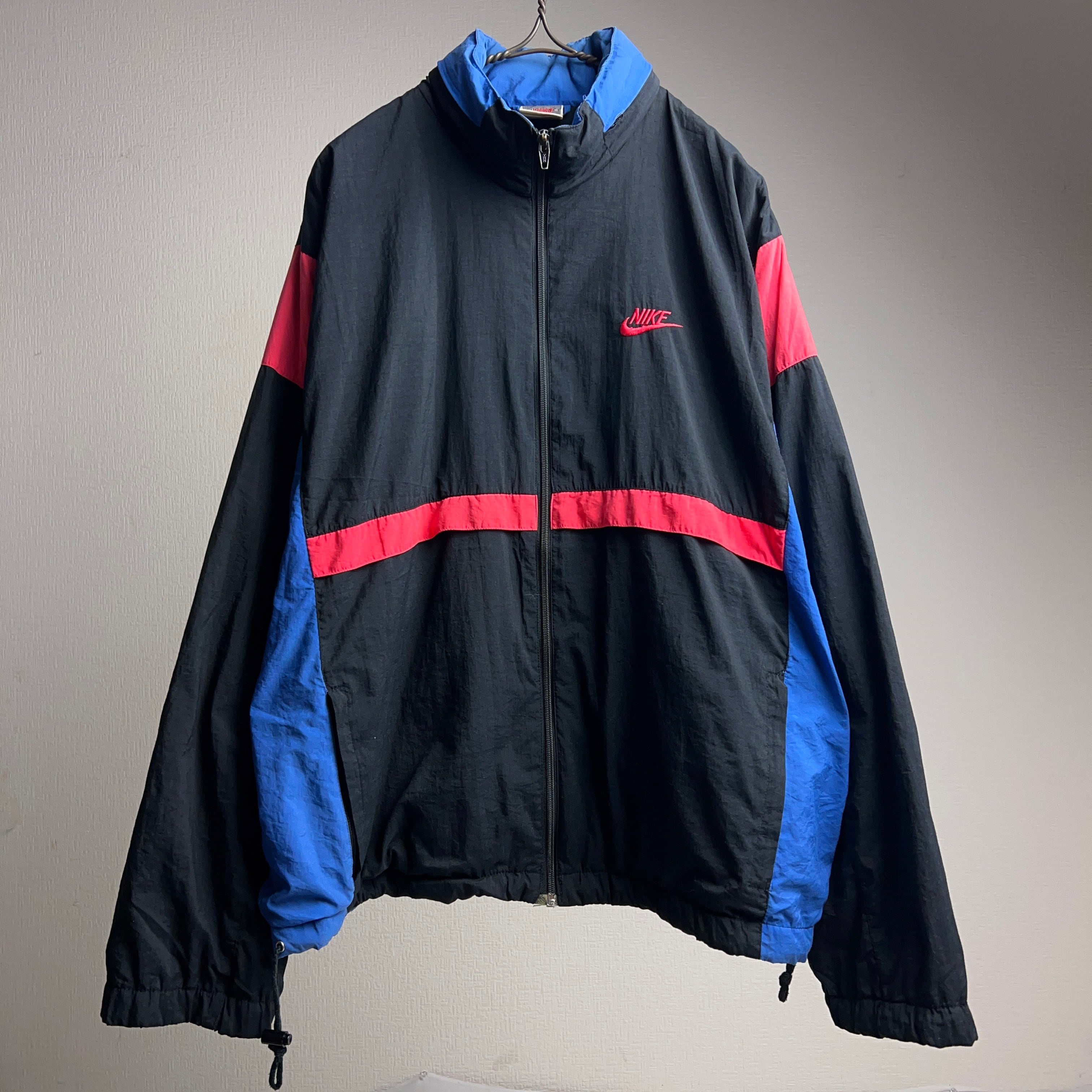 90's NIKE Nylon Jacket SIZE L 90年代 ナイキ ナイロンジャケット 銀