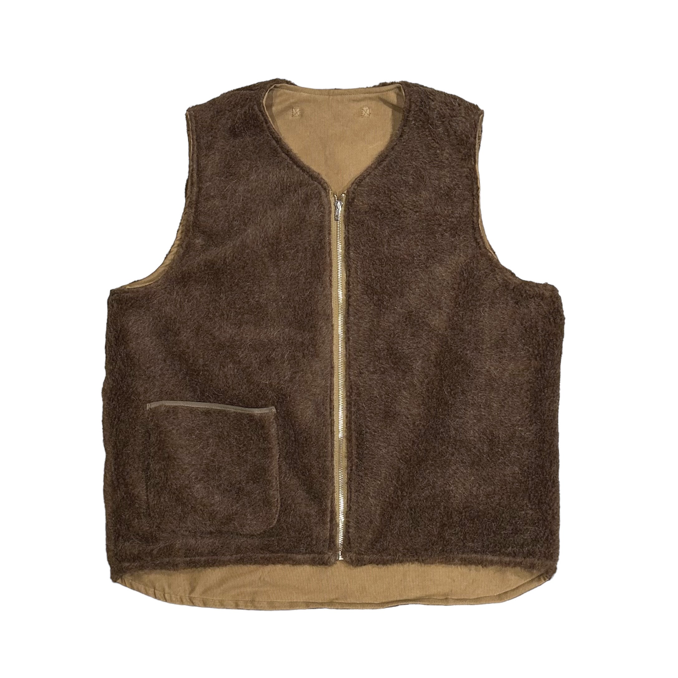 NIGEL CABOURN / DECK VEST - REVERSIBLE Khaki Dark Navy (ナイジェル