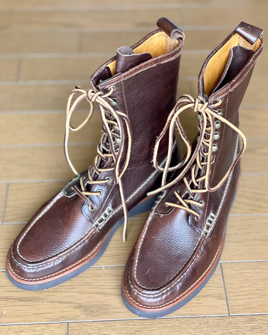 新古品 YUKETEN ユケテン 8インチモックトウブーツ アメリカ製 サイズ