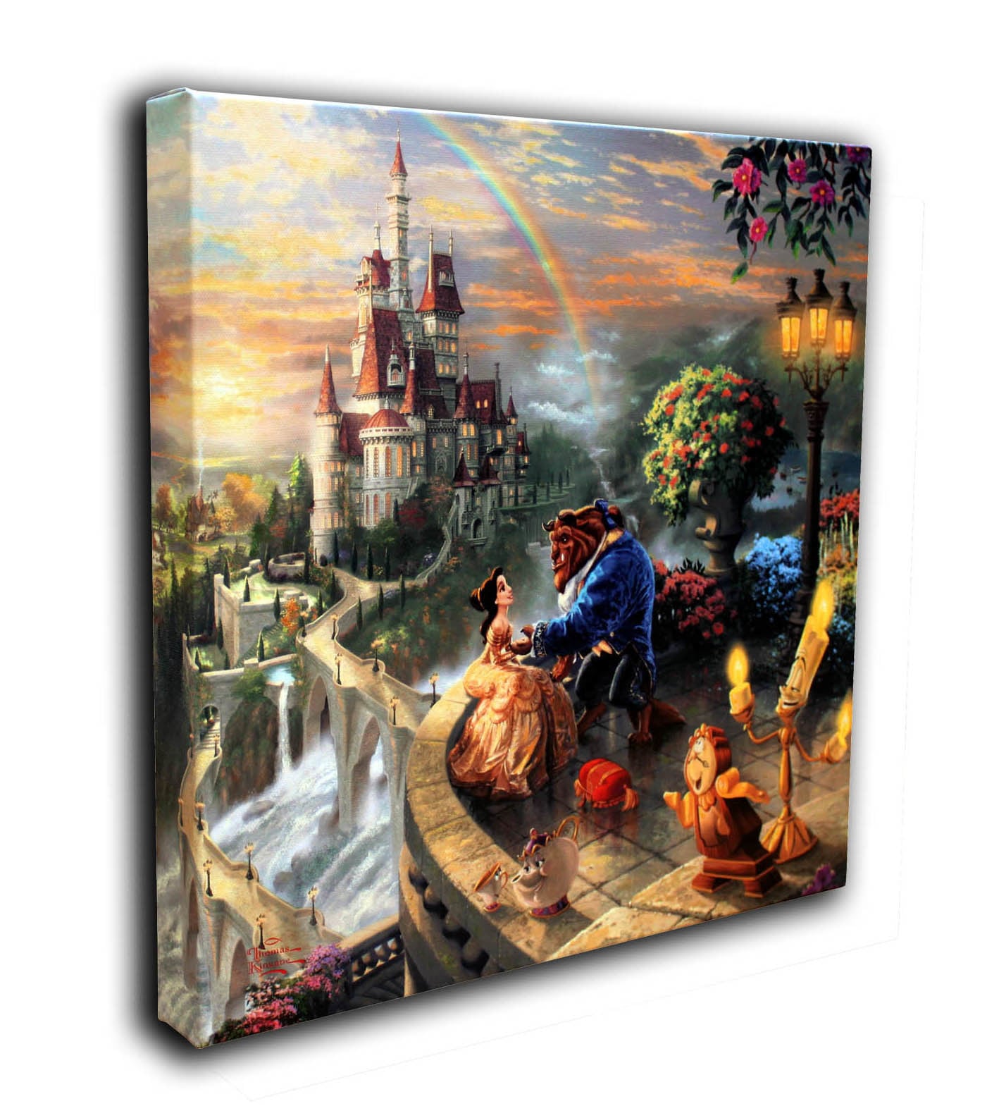 ディズニー「美女と野獣/フォーリン ラブ」作品証明書 展示用フック付