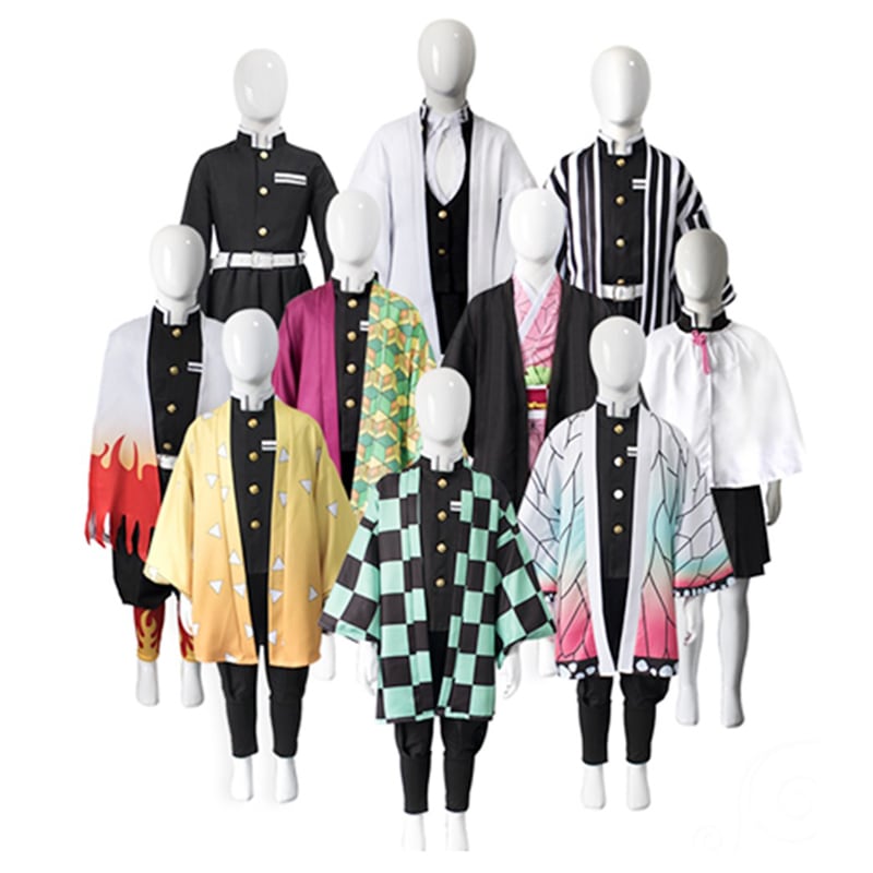 コスプレ衣装 鬼滅の刃 風 鬼殺隊隊服 子供用 児童用 キッズ用 服