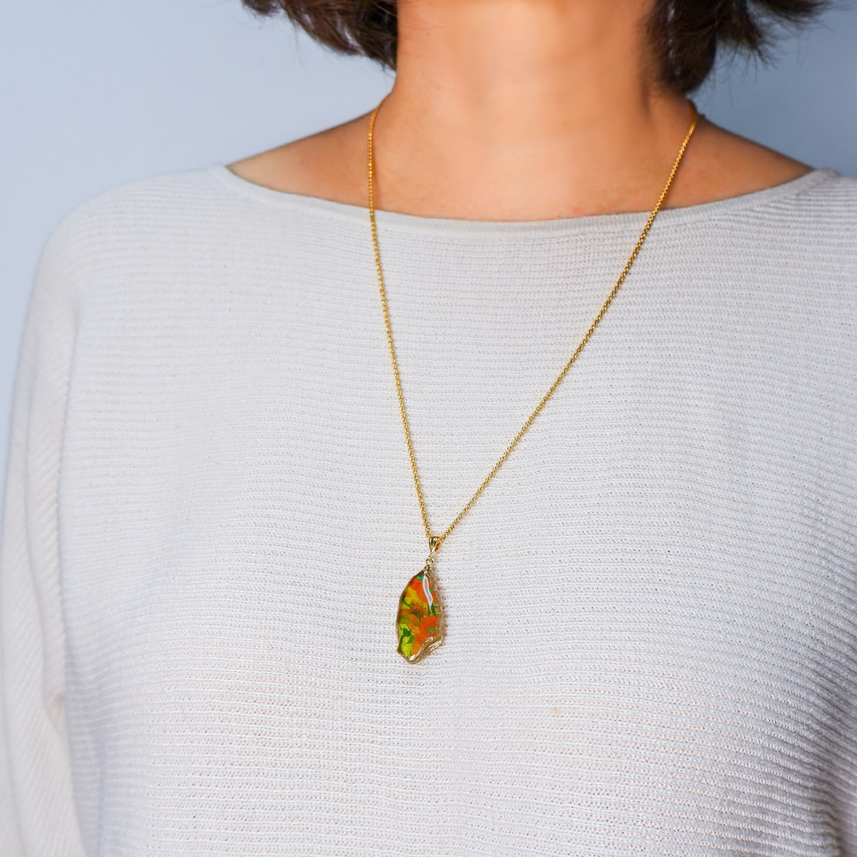 世界の名画を纏うアートレジンネックレス 1 | ISABELLA