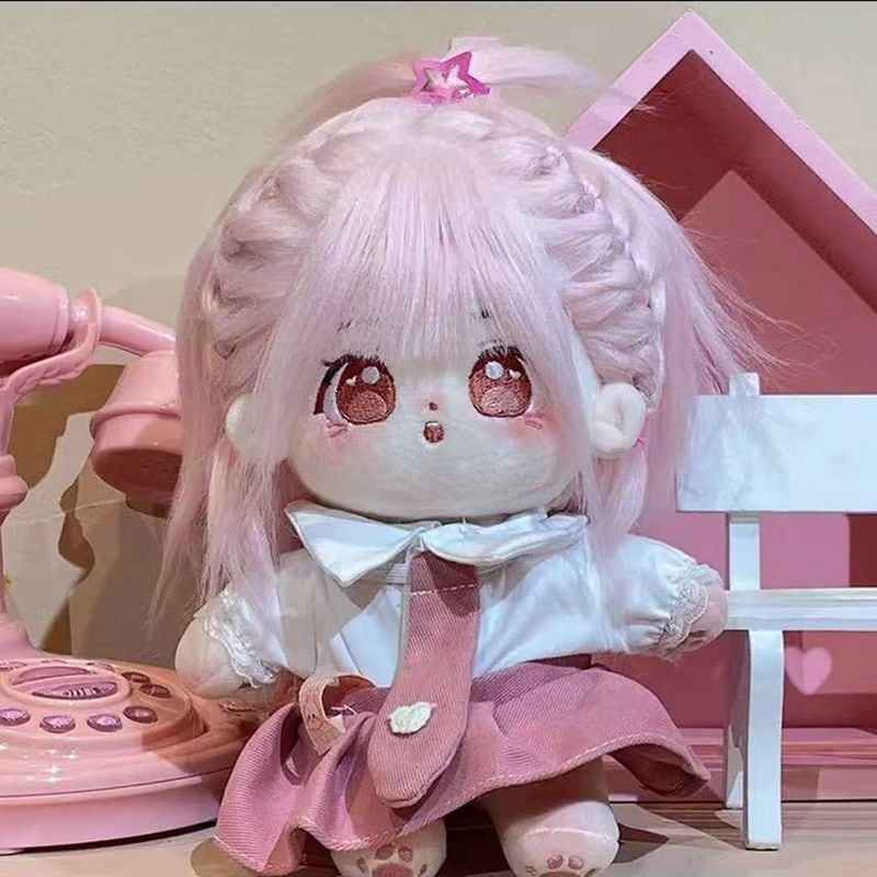 無属性 ぬいぐるみ 女の子 ツインテール ピンク 無属性 ぬいぐるみ
