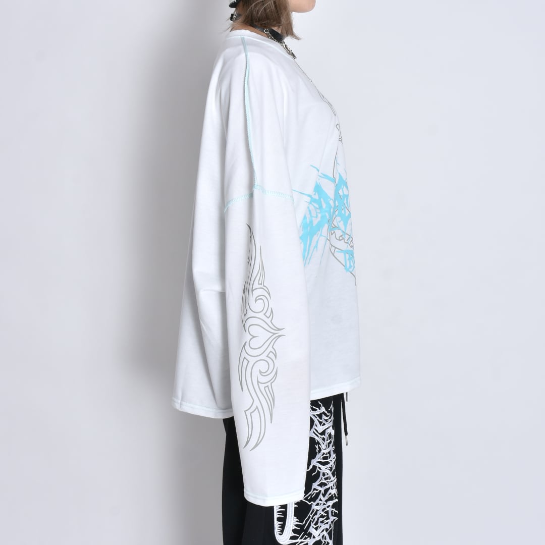 水色ステッチ☆天使GIRL BIG ロンT | VOLCAN&APHRODITE