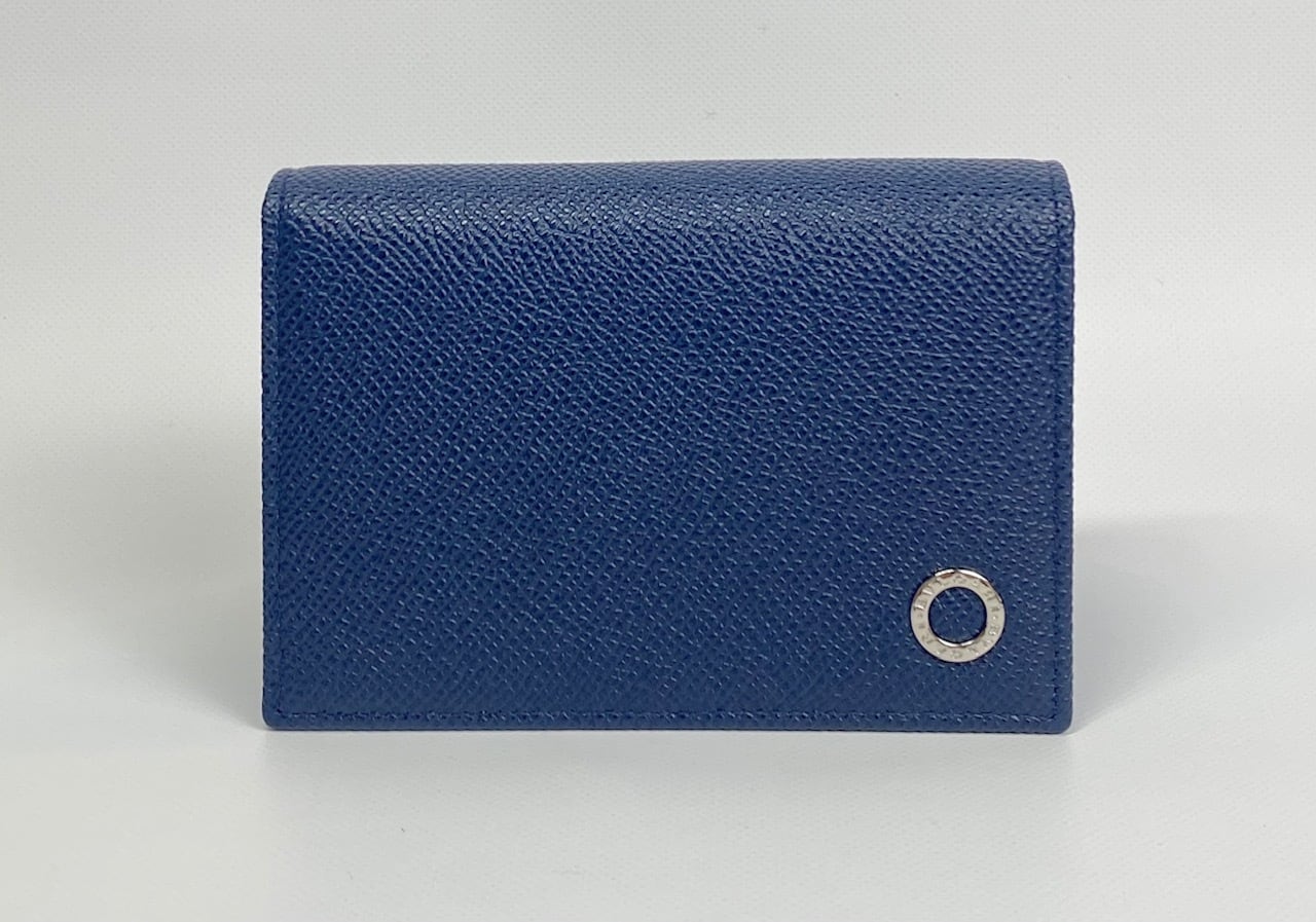 ブルガリ メンズ 名刺入れ カードケース 280299 GRAIN/DENIM SAPPHIRE
