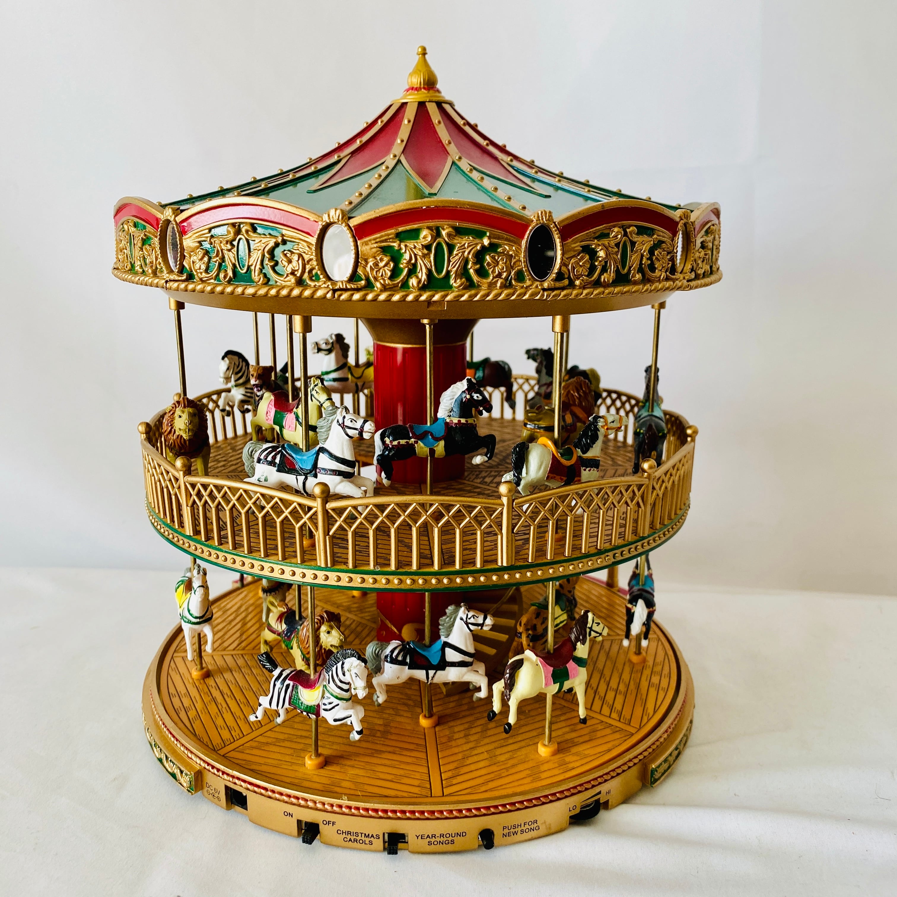 ミスタークリスマス/カルーセル/ライトアップ/2段/メリーゴーランド