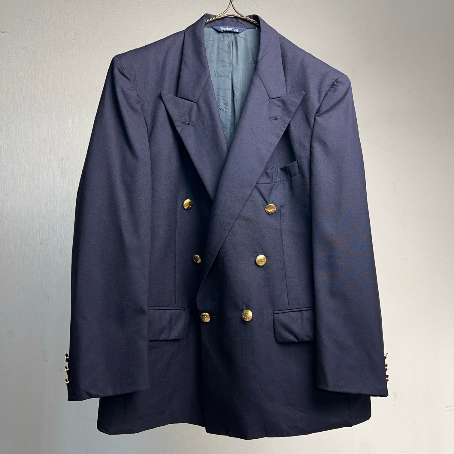 90's 'Burberrys' Double-Breasted Blazer Jacket 80年代 90年代