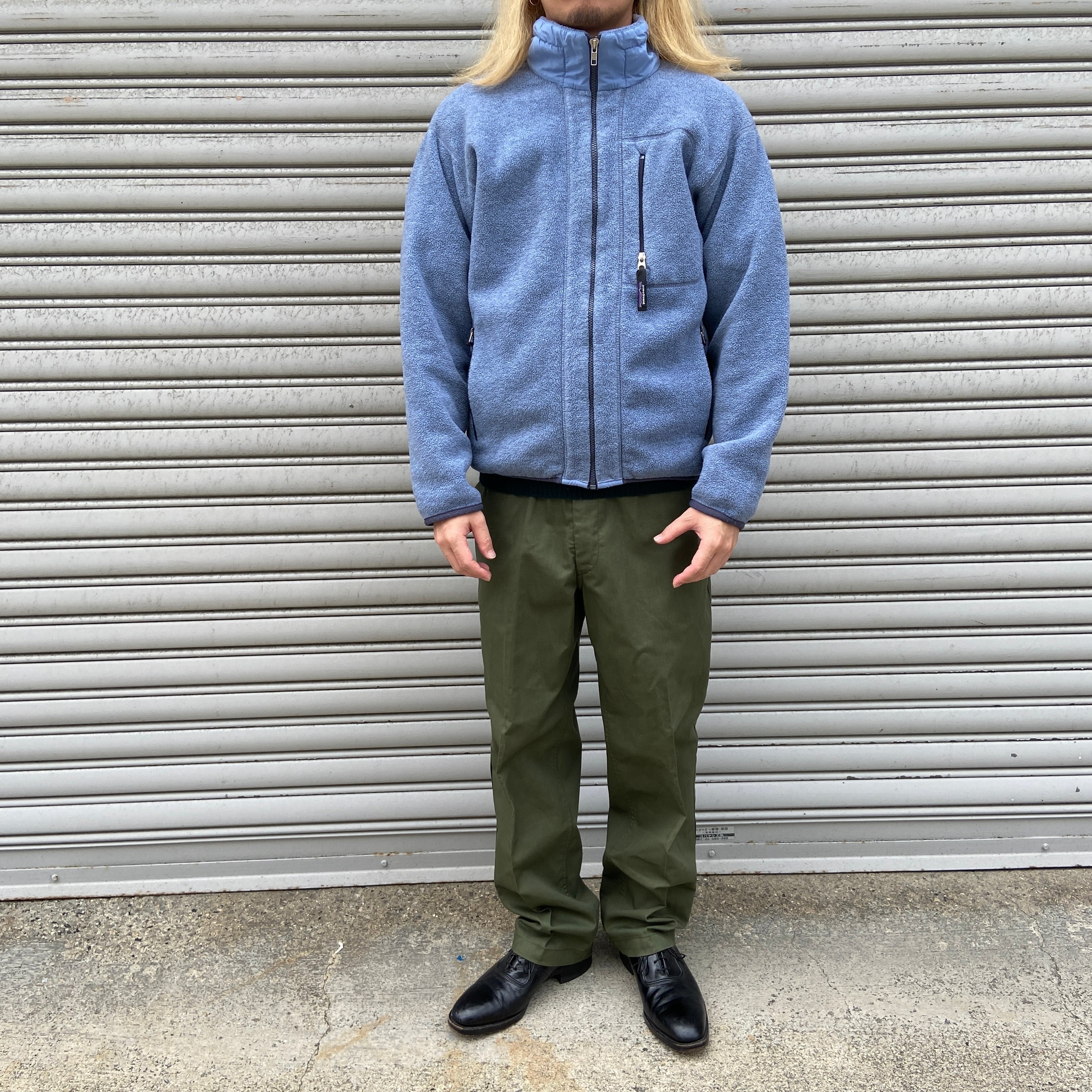 90s USA製 patagonia シンチラフリースジャケット ブルー系 S | 古着屋 Uan