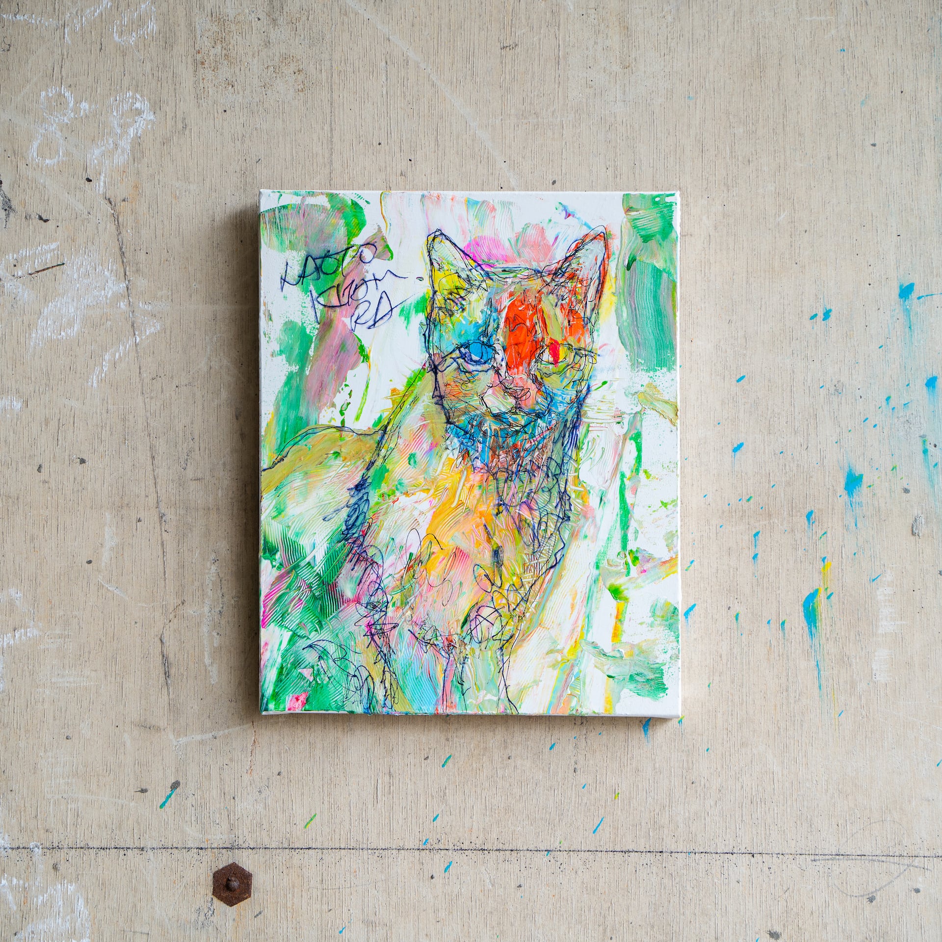 北村直登さん 原画 F0「 家族の事情や秘密を持っている 猫」 北村直登