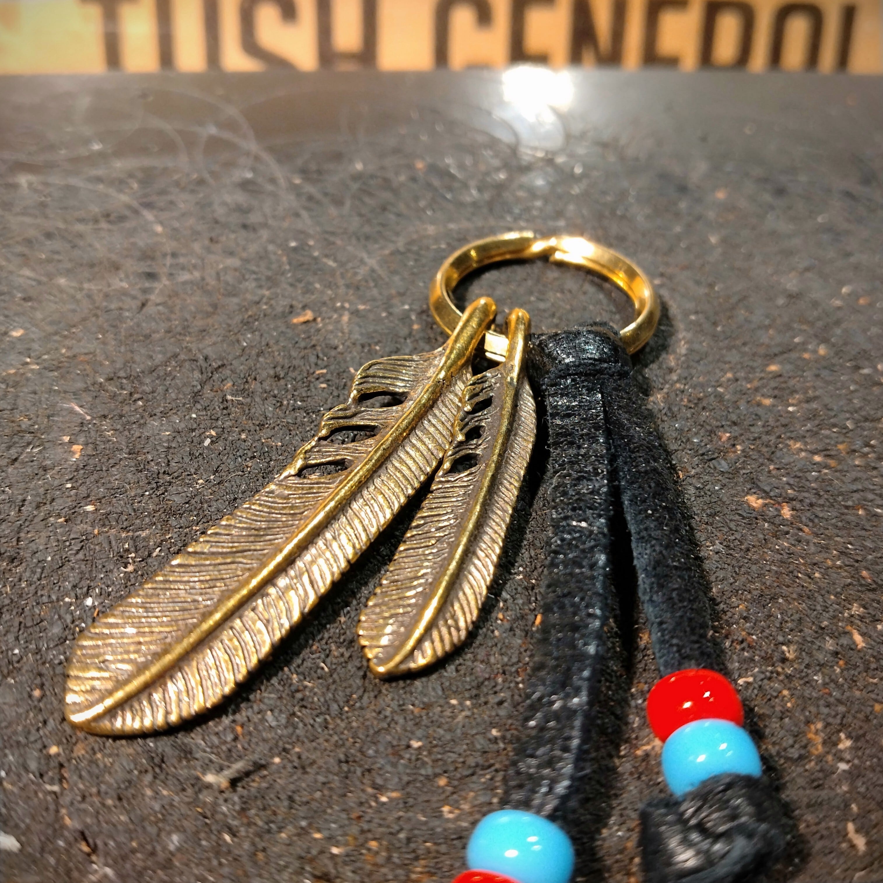 Brass Feather's Key Charm / 5500yen / 真鍮 フェザー キーホルダー
