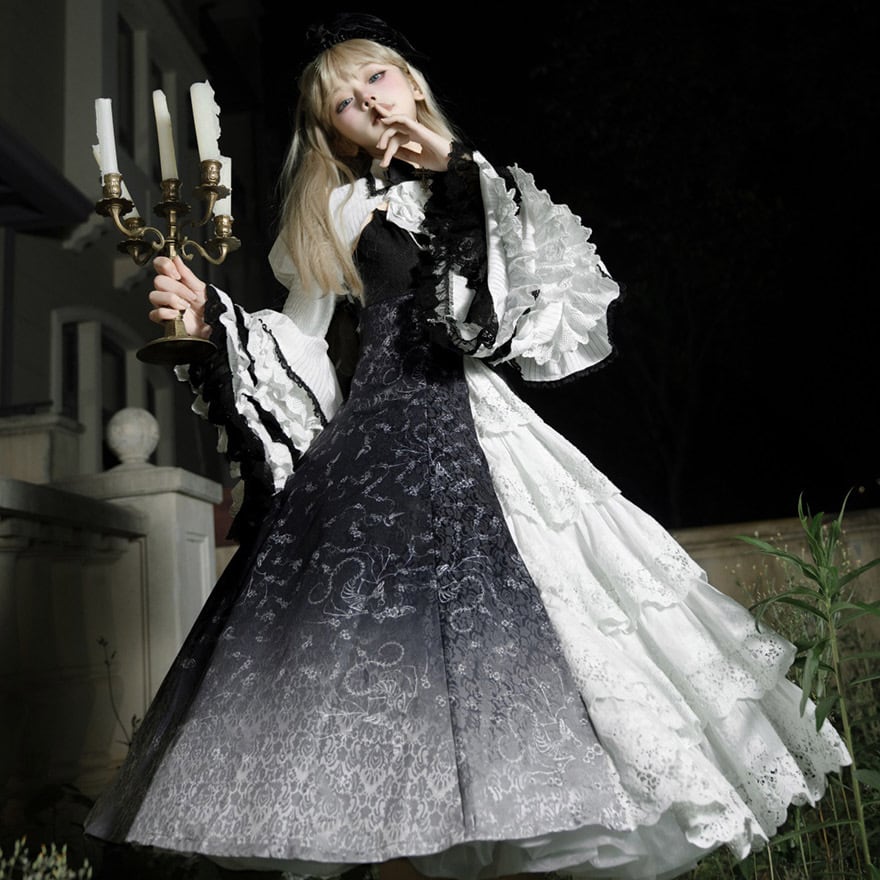 ゴスロリ通販 With U ファッション 長袖シャツ フレアスリーブ