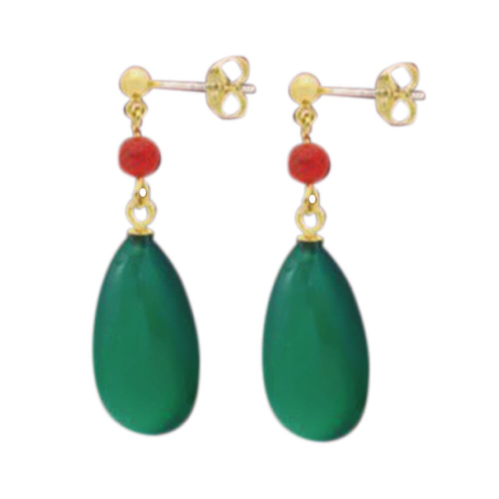 ハウルの動く城 ピアス（グリーンアゲート/Silver925/6545） | す