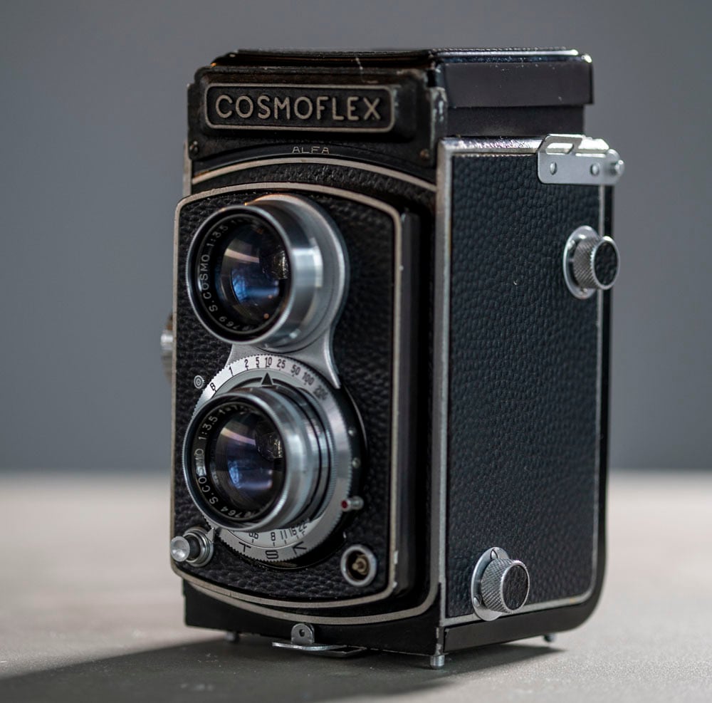 二眼レフカメラ COSMO FLEX Ⅰ コスモフレックス1 レンズフード付