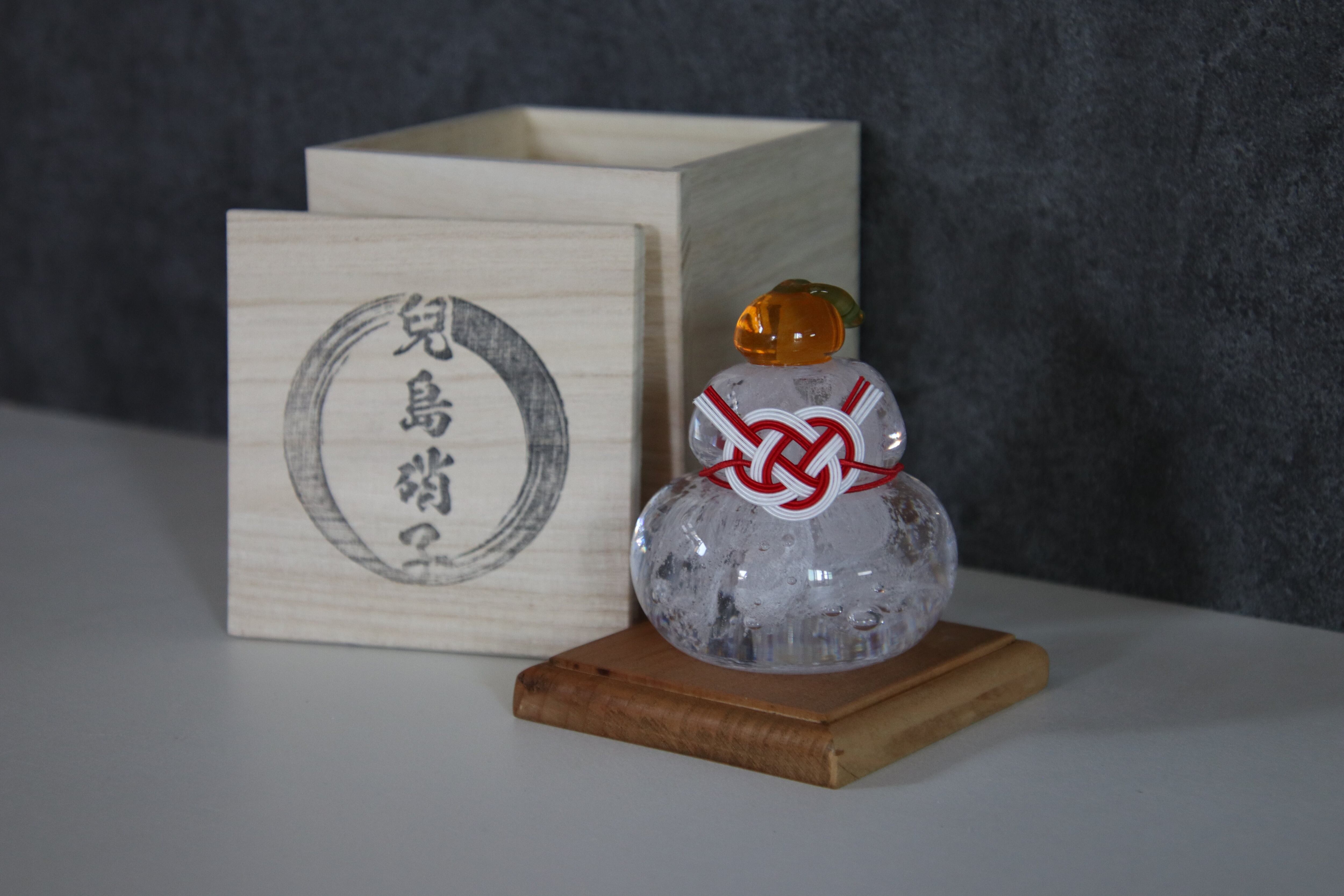 鏡餅(桐箱入り) | 兒島硝子
