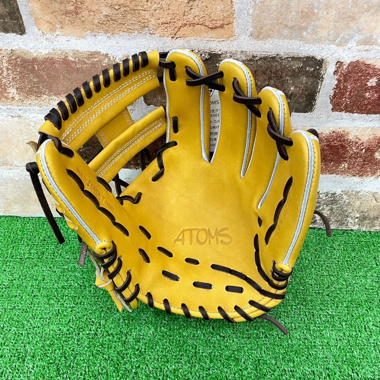 ATOM 硬式グローブ オレンジ➕グローブ入れ ATOM 硬式グローブ