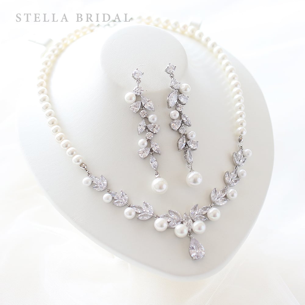 受注生産品】キュービックジルコニア ウェディングジュエリーセット