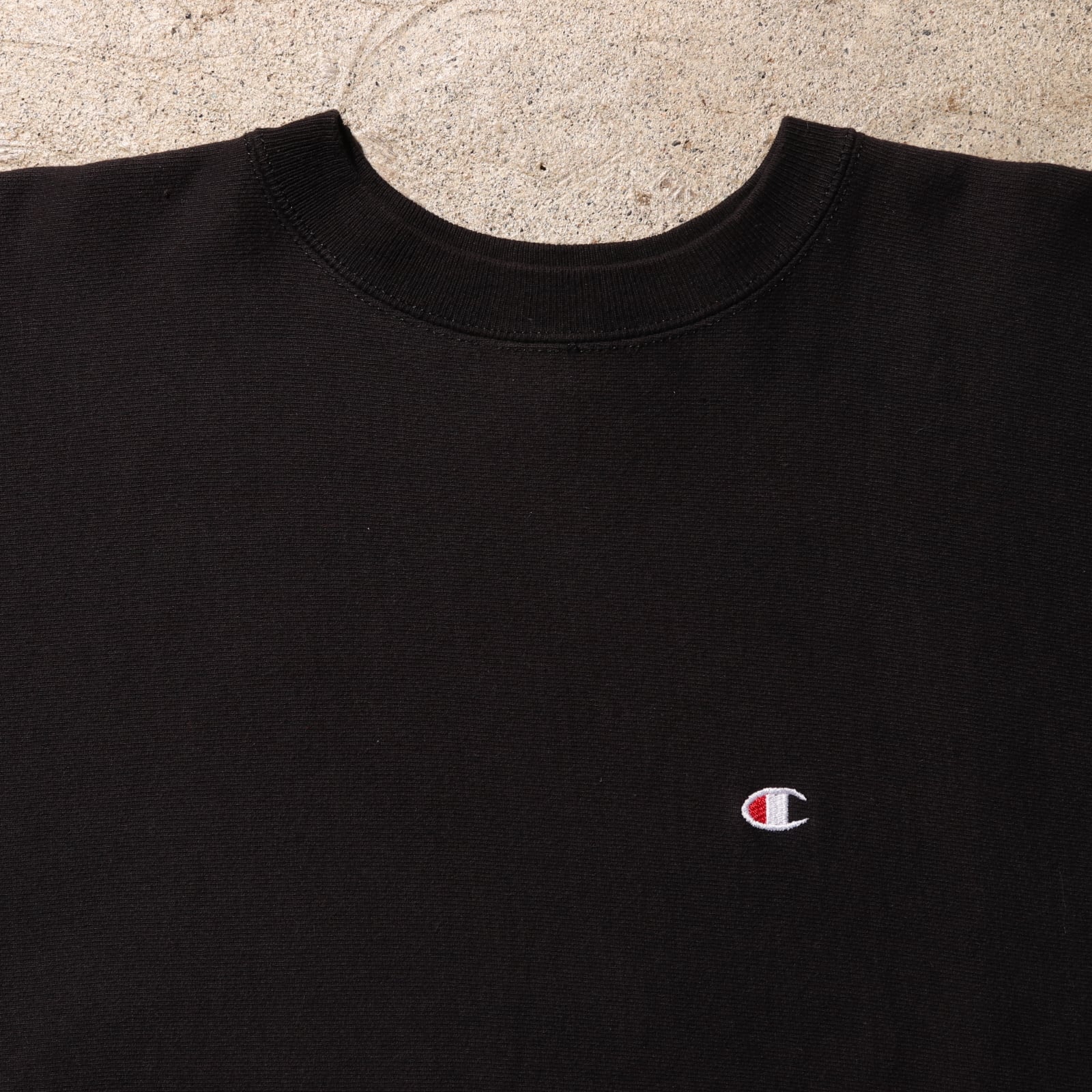 極美品 2XL 黒無地 90s リバースウィーブ チャンピオン スウェット
