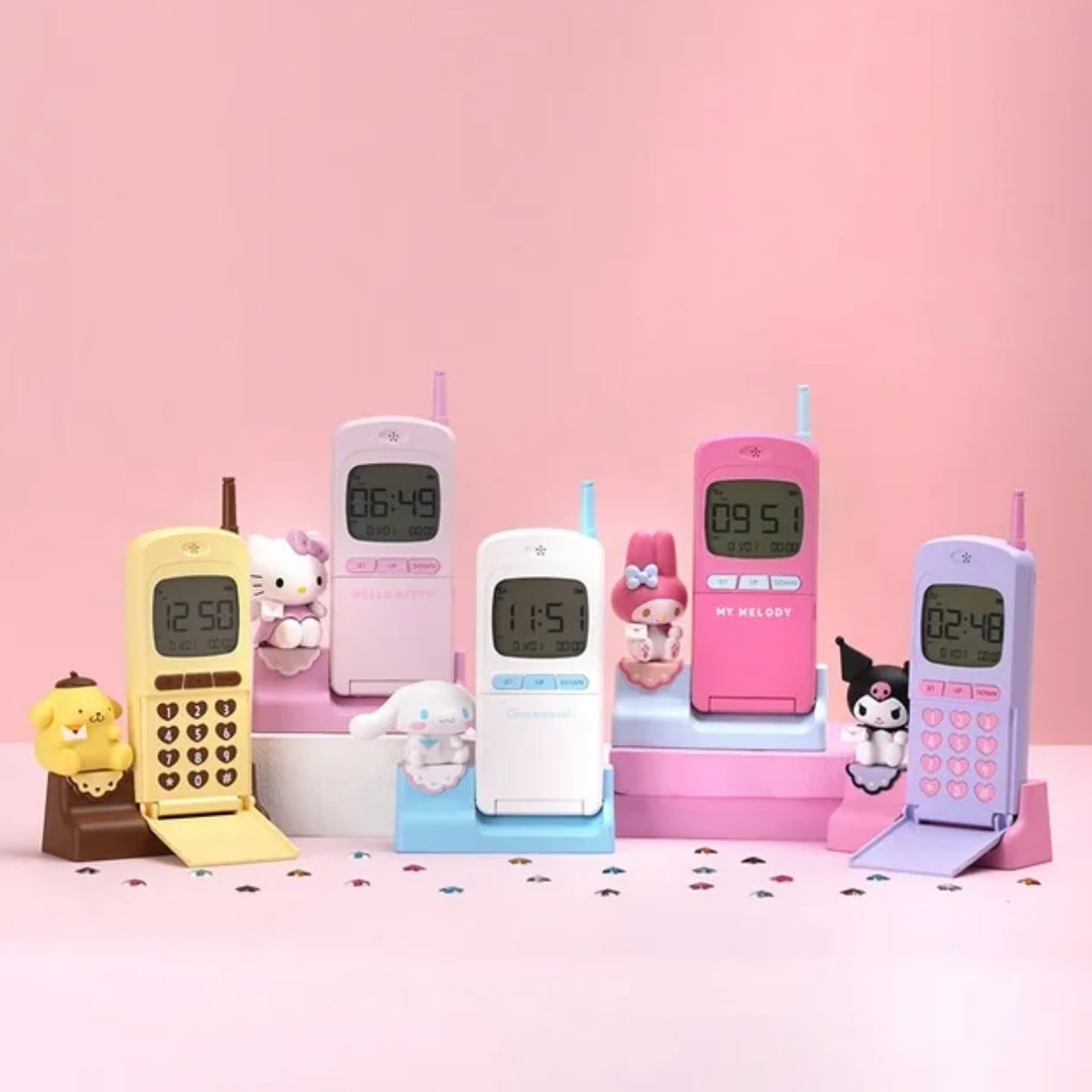 韓国限定 公式】sanrio retro table clock 5types / サンリオ レトロ
