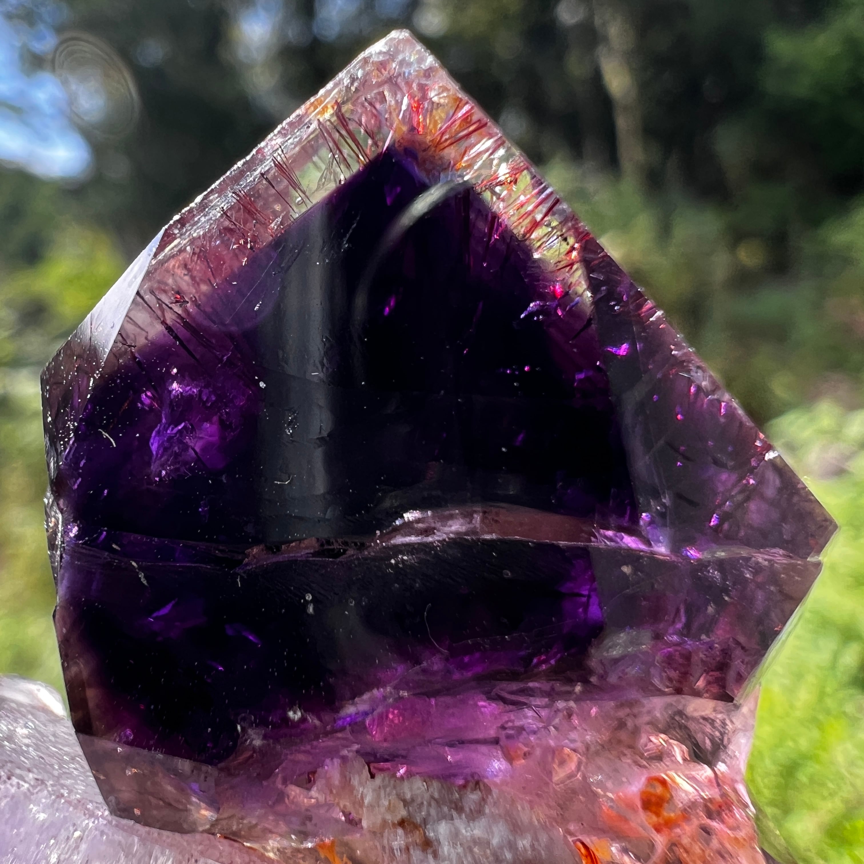 水入り ブルーフレーム セプター シャンガンアメジスト ジンバブエ