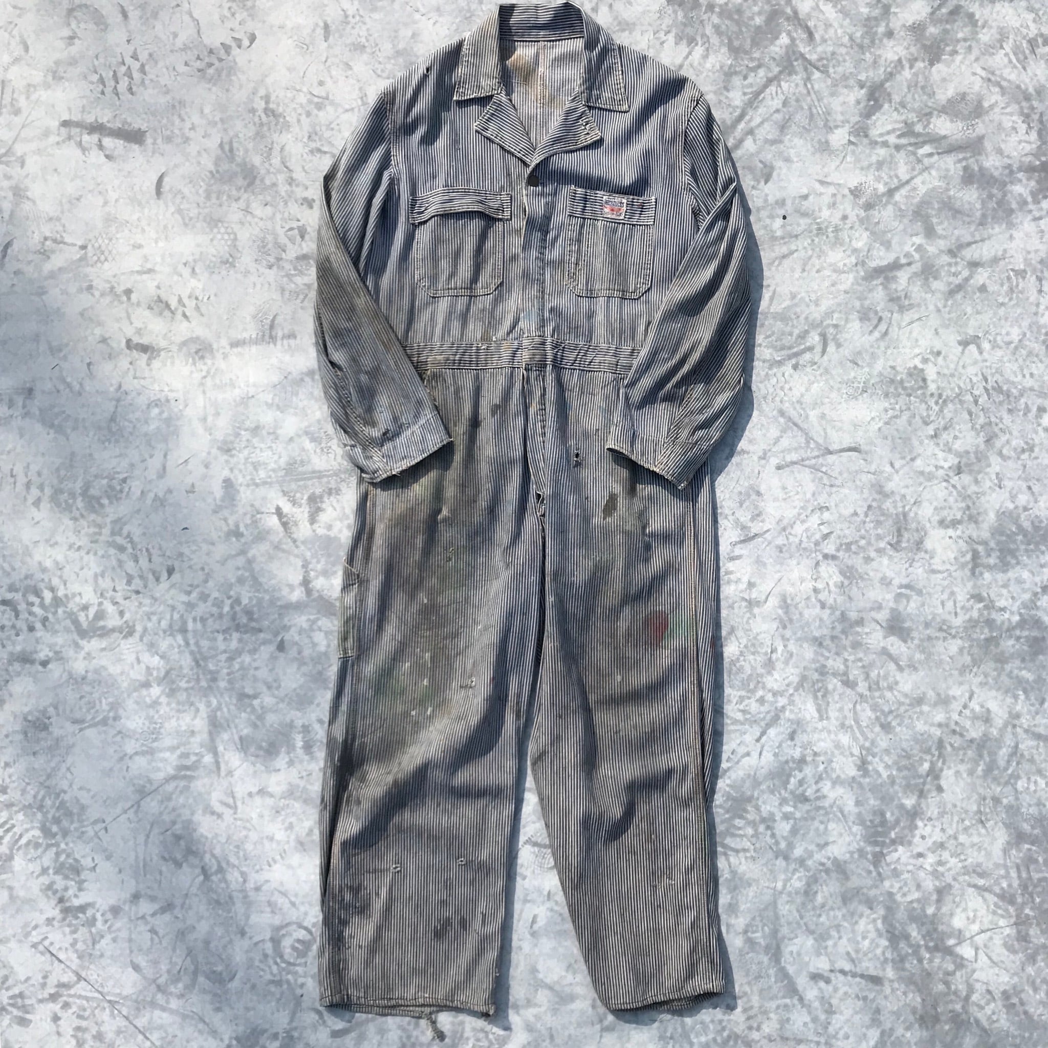 50's HERCULES ヘラクレス つなぎ ヒッコリー オールインワン ワーク