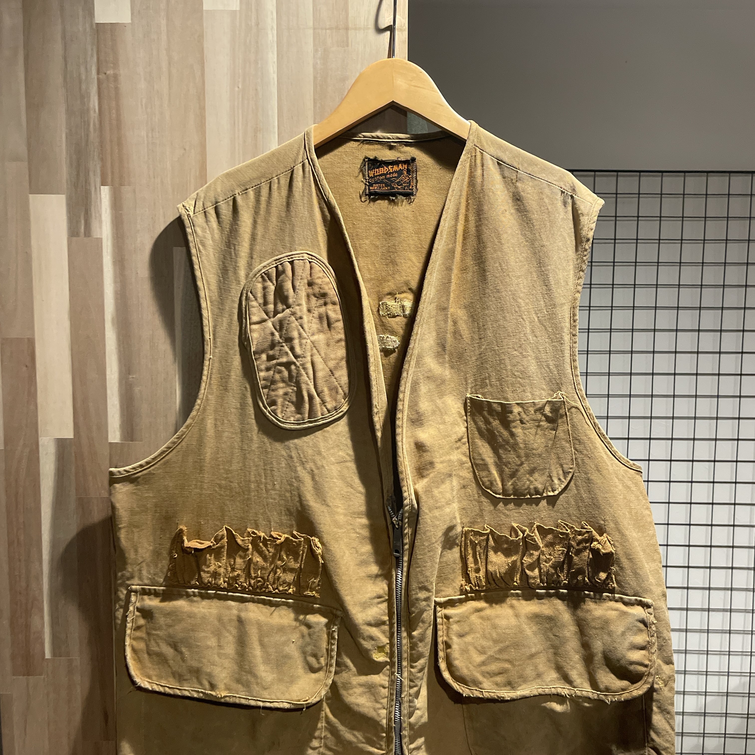 70s WOODSMAN ハンティングベスト D338 60s ウッズマン ハンティング
