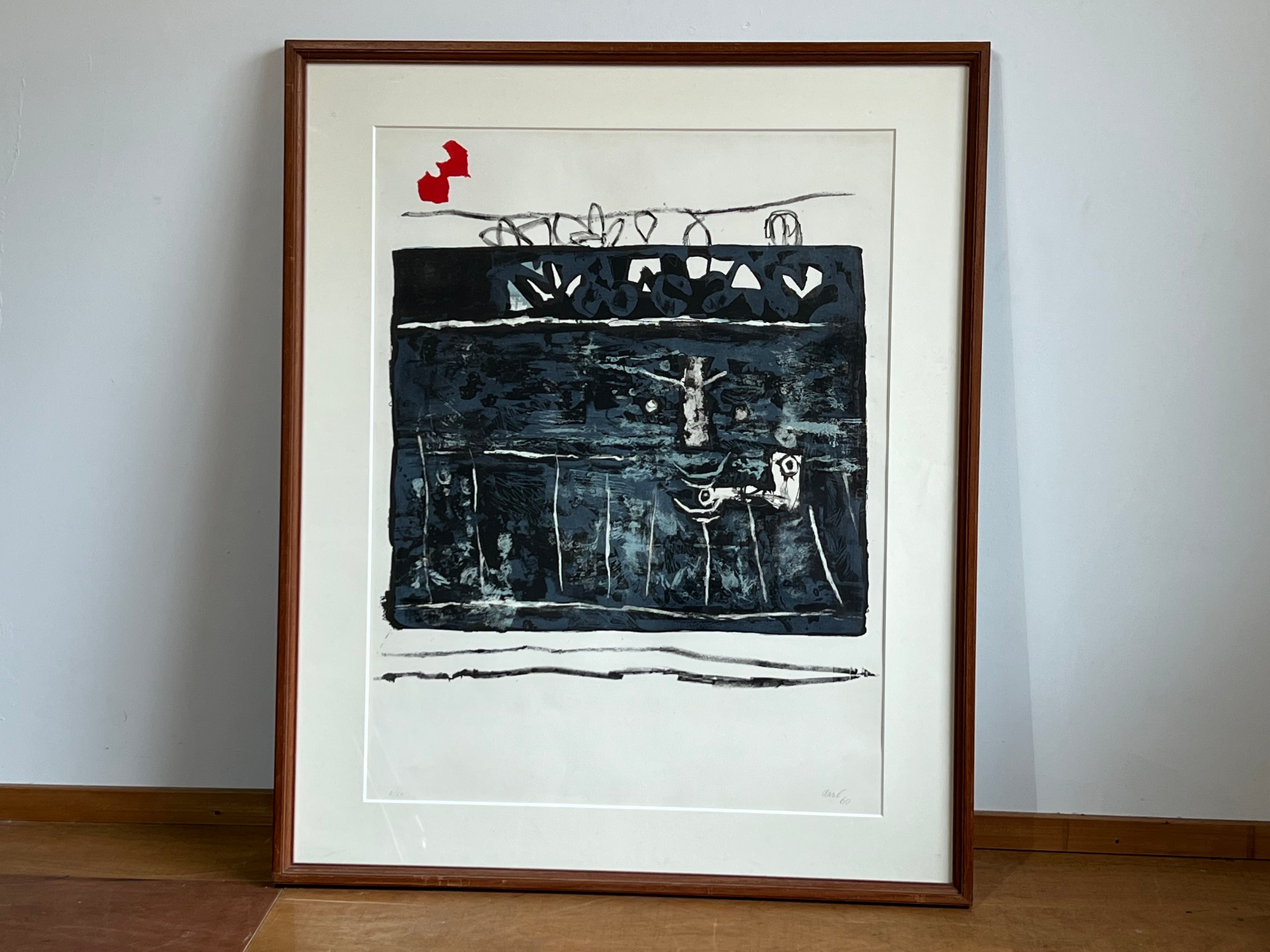 1970年代ビンテージ】アントニー・クラーベ 版画 王様 / リトグラフ