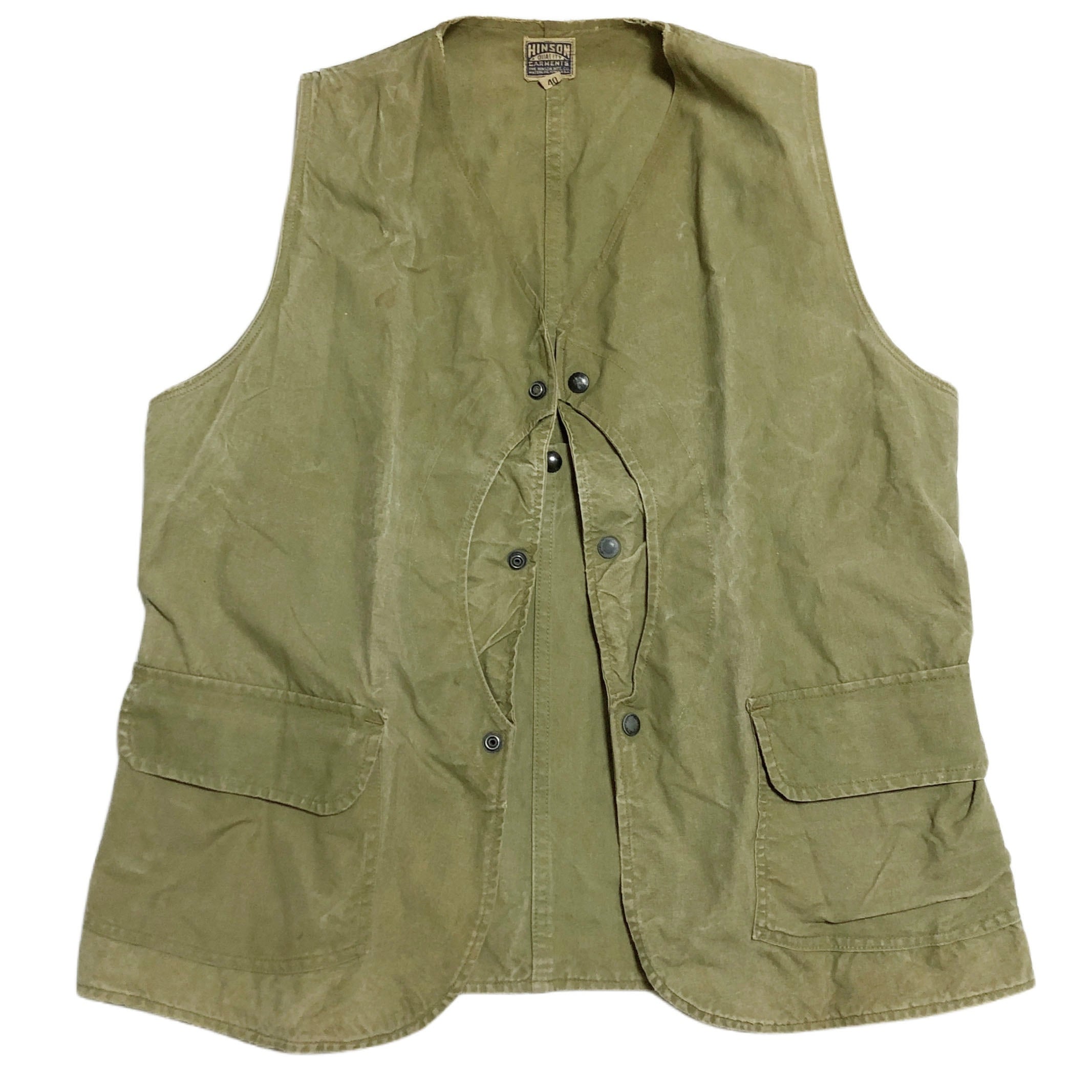 40s HINSON ハーフムーン ハンティング ベスト 【40】 | BACK IN THE DAYZ.