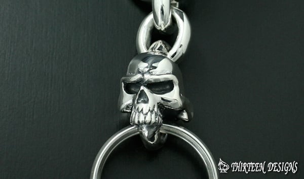 THIRTEENDESIGNS サーティーンデザインズ KY-3 MAD SKULL HANGING KEY