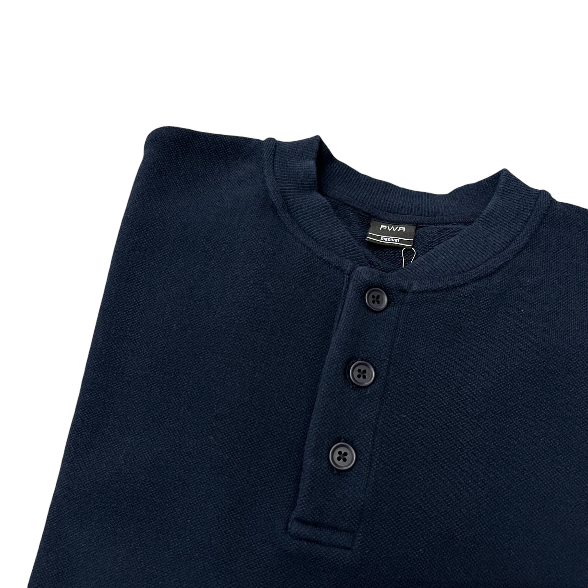 PWA / HEAVY KANOKO HENRYNECK POLO NAVY | THE NEWAGE CLUB