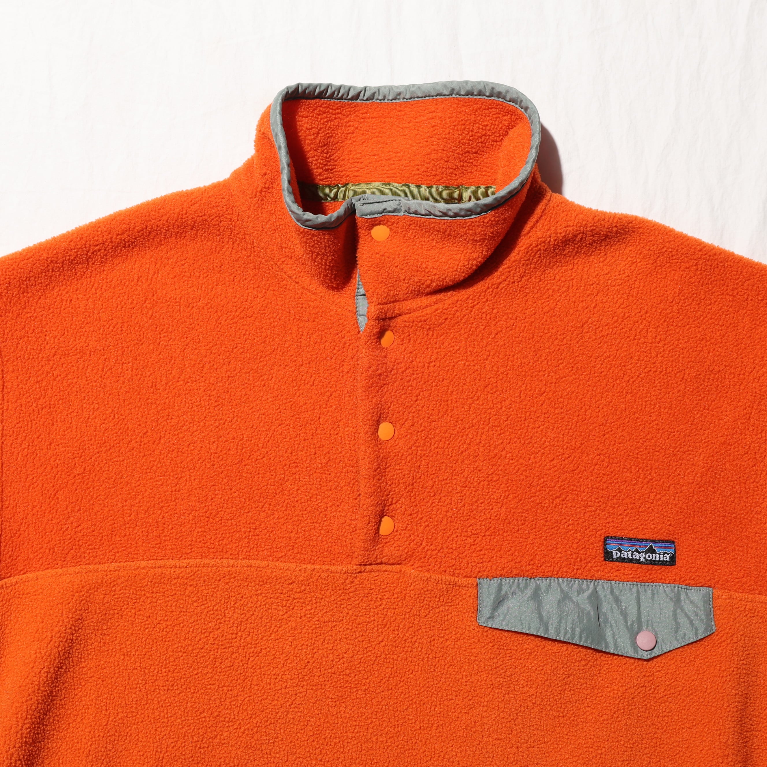 Mint M 98年 オレンジ Synchilla Snap-T Patagonia シンチラ スナップT