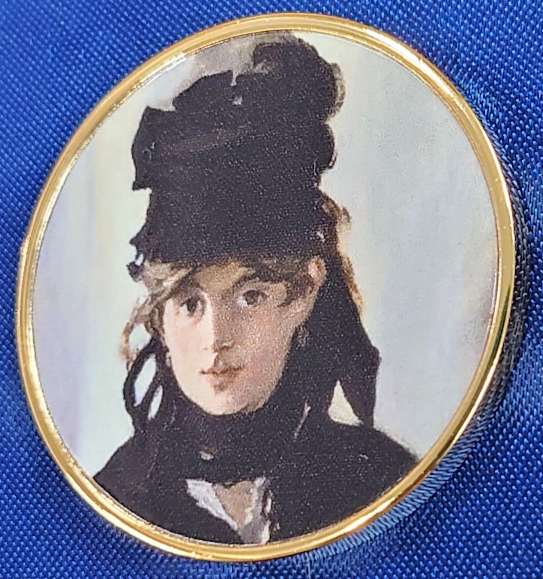 オリジナル記念メダル】マネ『すみれの花束をつけたベルト・モリゾ