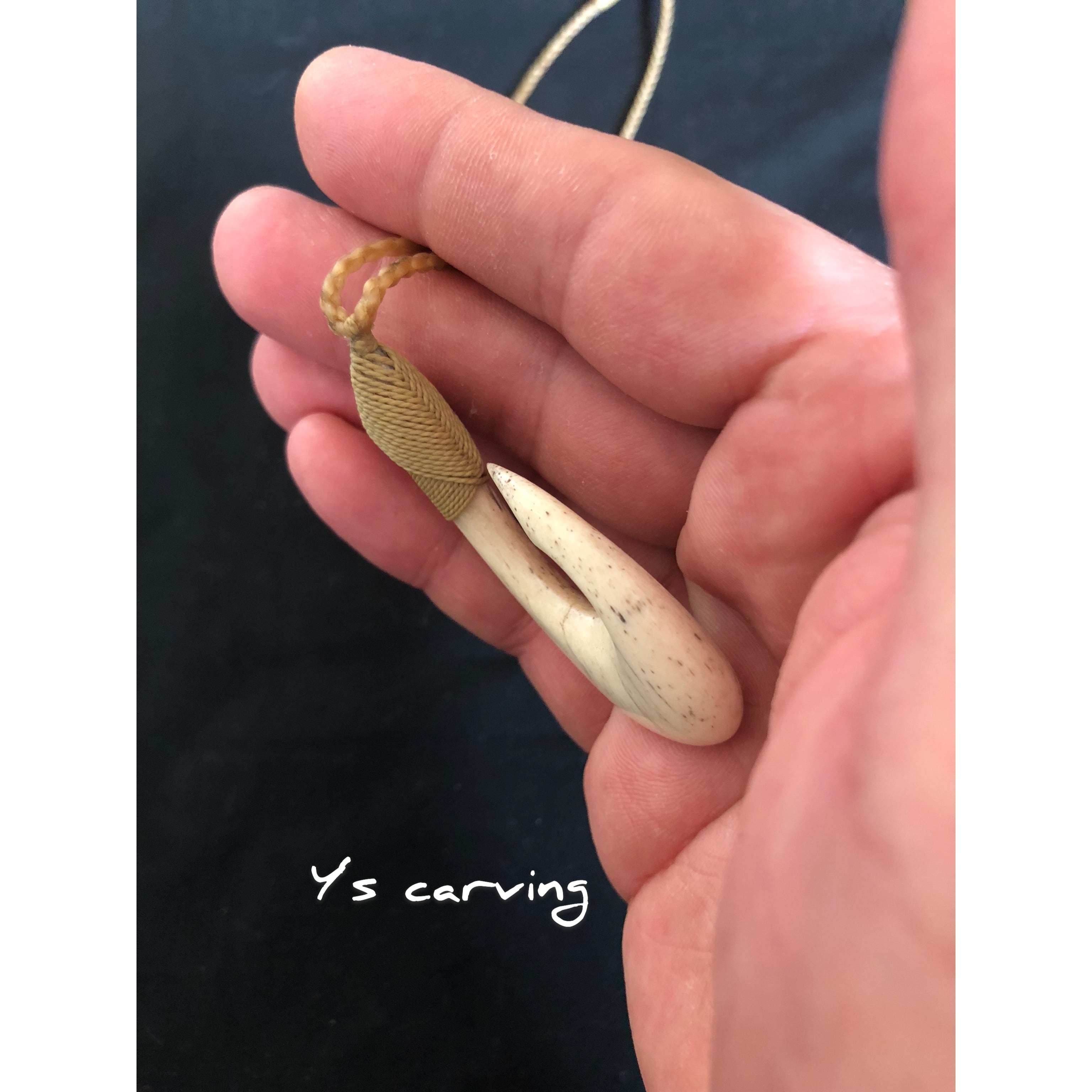 マッコウクジラ】 ボーンカービングネックレス | Y's carving（ボーン