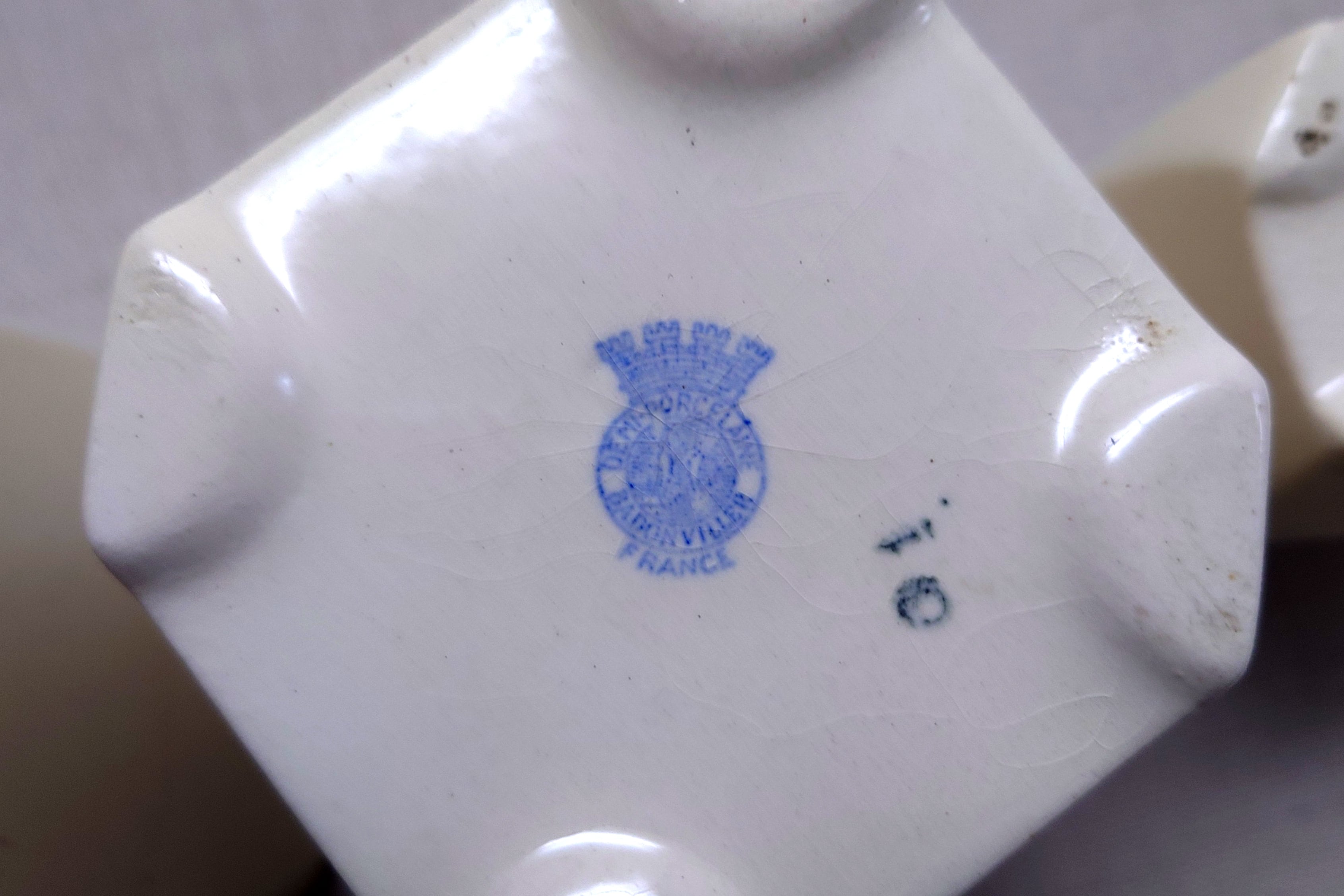 フランスアンティーク キャニスター4個セット Badonviller