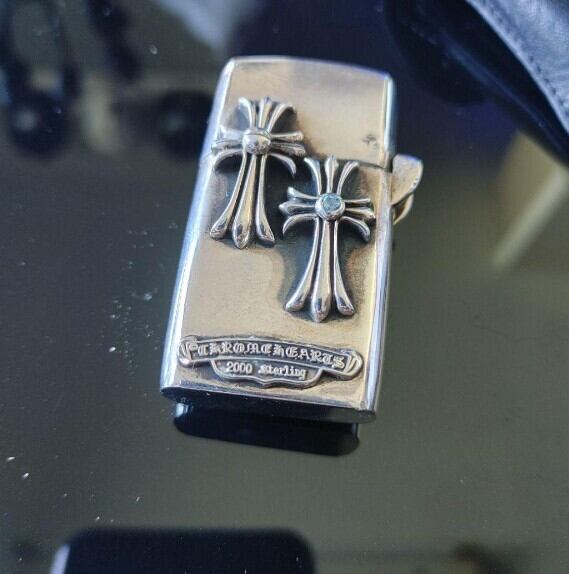 CHROME HEARTS クロムハーツ ZIPPO LIGHTERZ-V2 TINYCH CHクロス