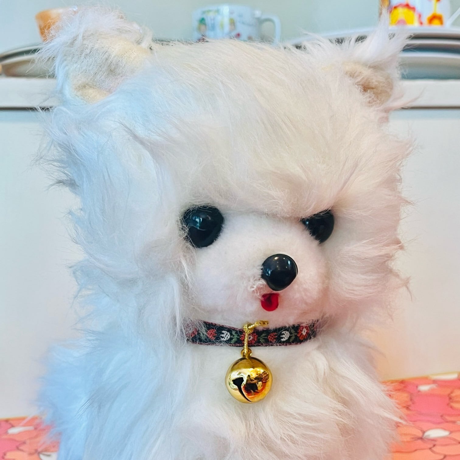 犬のぬいぐるみ お手入れわんちゃん ポメラニアン 昭和レトロ | 春眠雑貨店