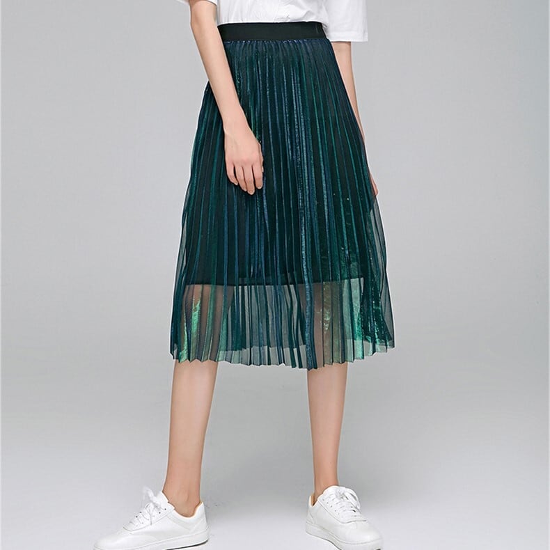 Aurora Pleated Long Skirt / オーロラ プリーツ ロング スカート