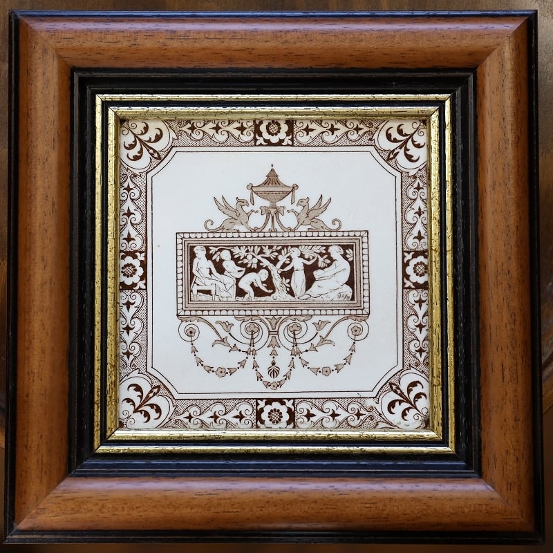 英国アンティーク】アンティークタイル T-080 | トシアンティークス