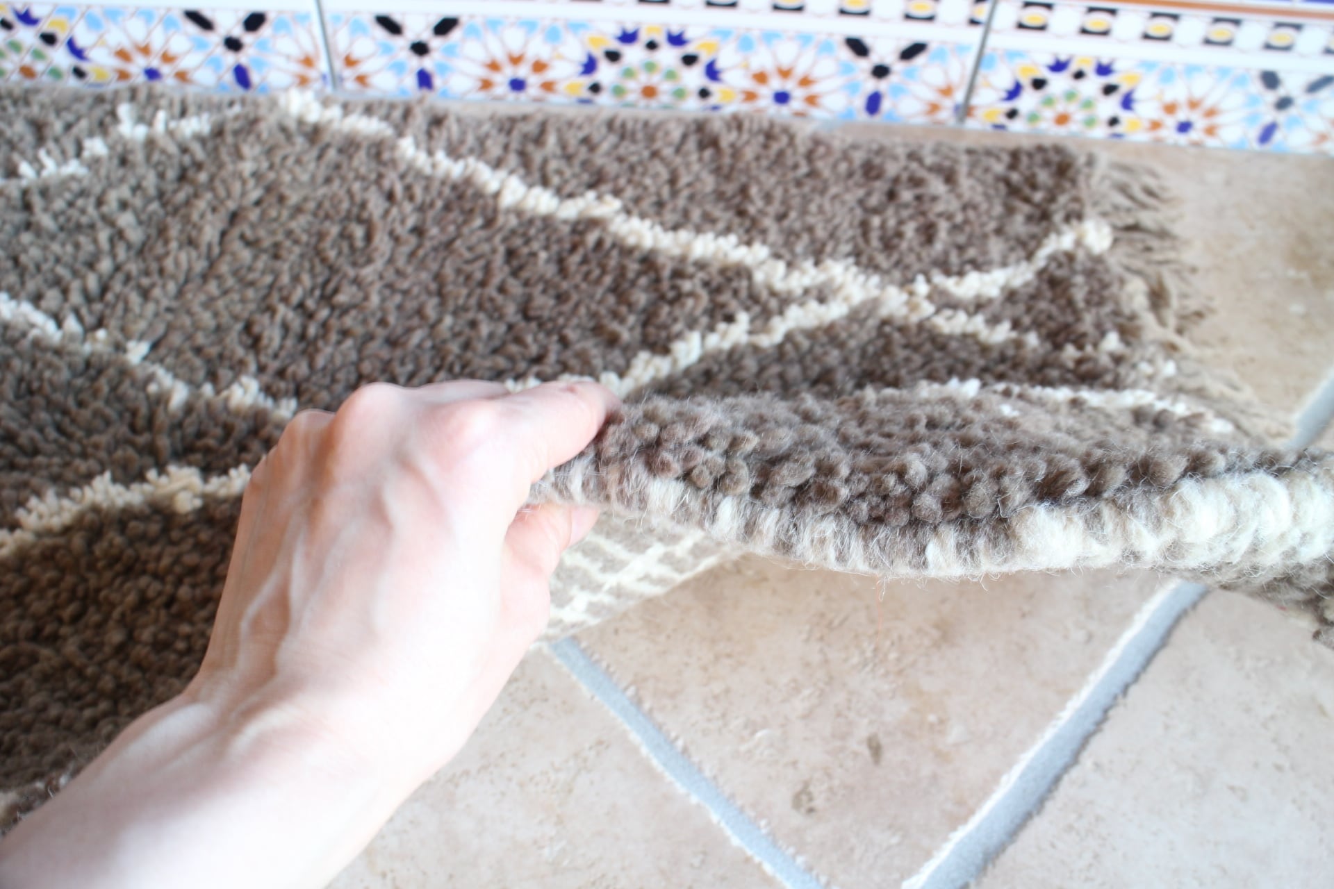 新品/グレージュ白ダイヤスモールベニワレン ＃126 | Riad Home