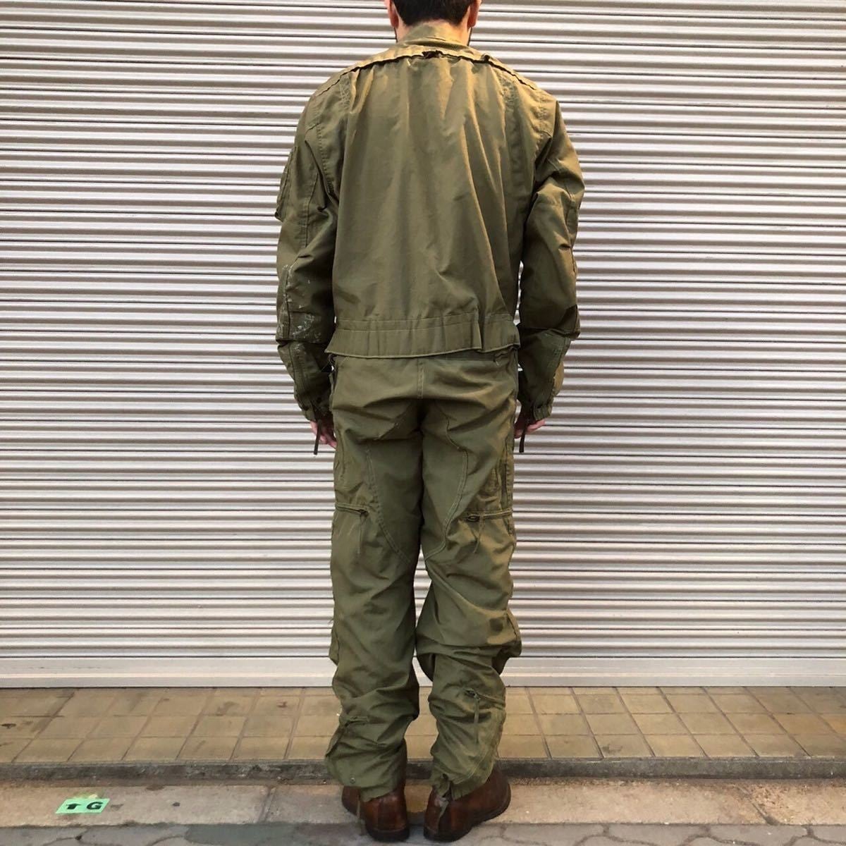 90s 米軍実物 タンカース フライト スーツ カバーオール ミリタリー
