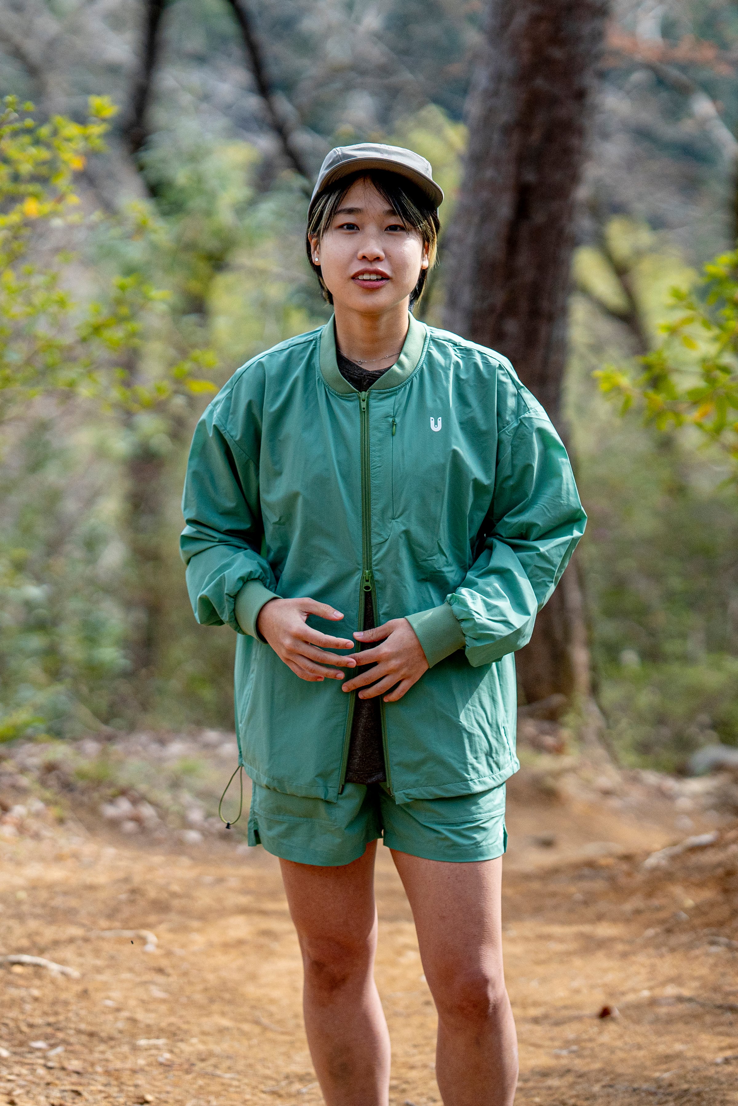 Sato Wind Blouson: Malachite | TANNUKI Running Wear Shop
