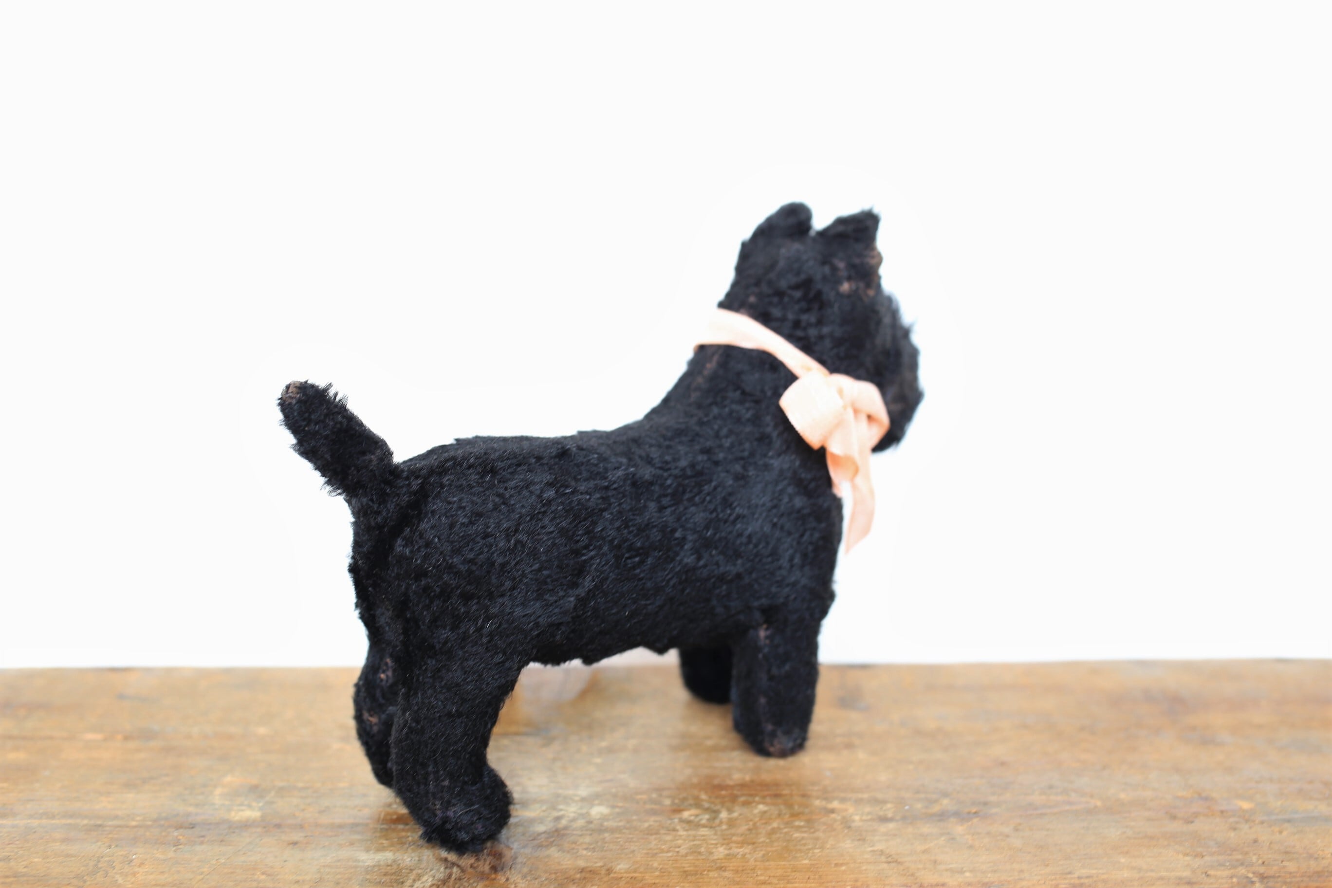 フランス アンティーク ヴィンテージ 犬のぬいぐるみ テリア N-03318