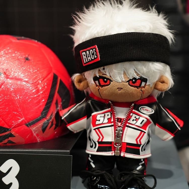 4点セット 20cm 着せ替えぬいぐるみ用服 レーシングスーツコスチューム