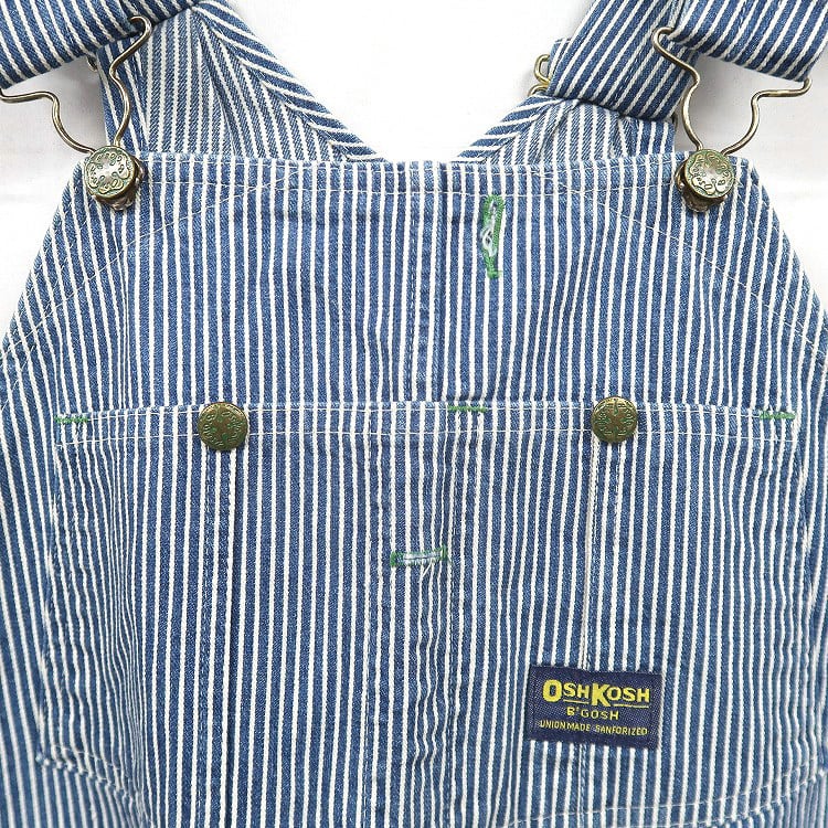 古着 70年代〜 オシュコシュ OSHKOSH オーバーオール ヒッコリー