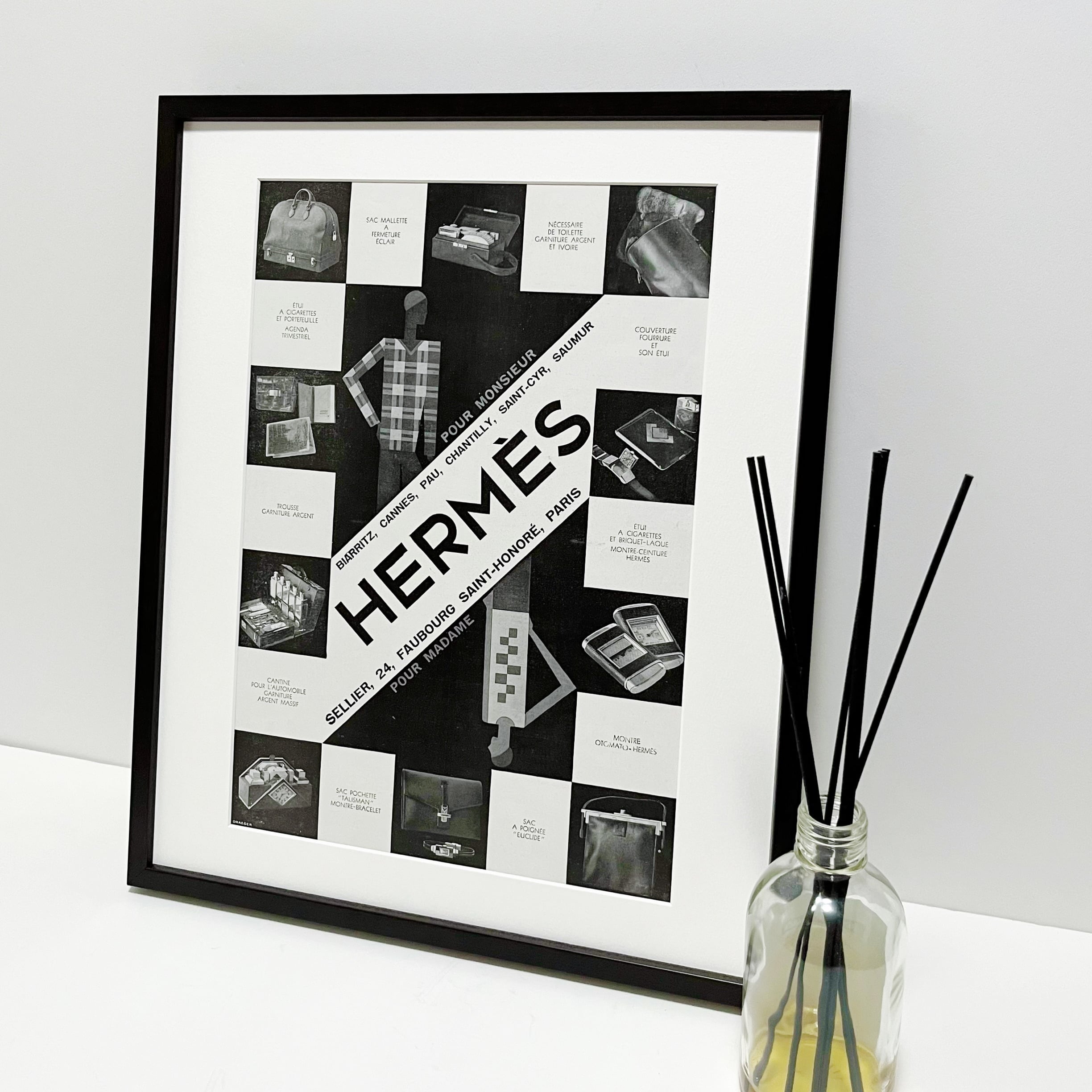 1929 広告＞HERMES エルメス ポスター ヴィンテージ アートポスター